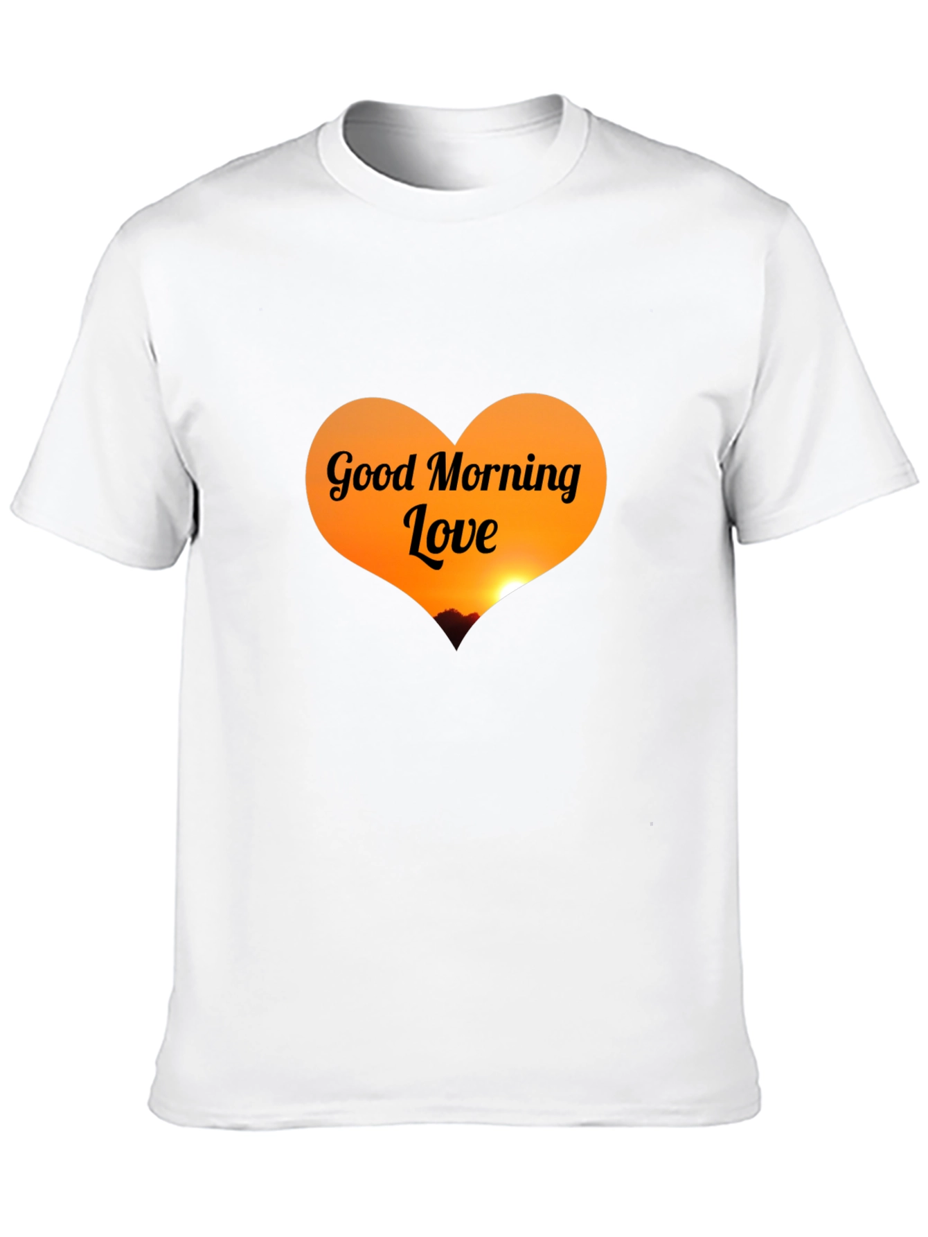 Good Morning Love Black T-Shirt
