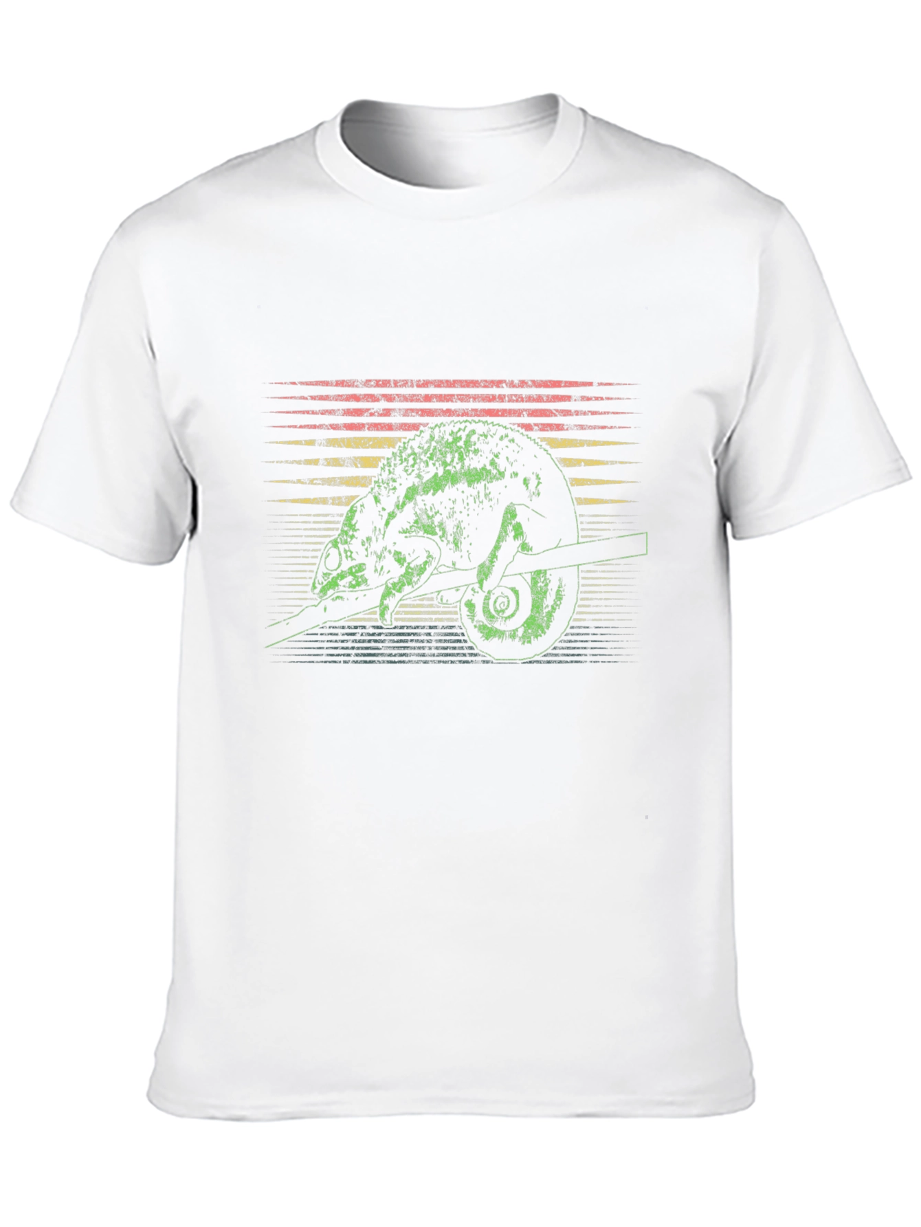 Retro Chameleon Graphic Tee - Unique Lizard Design