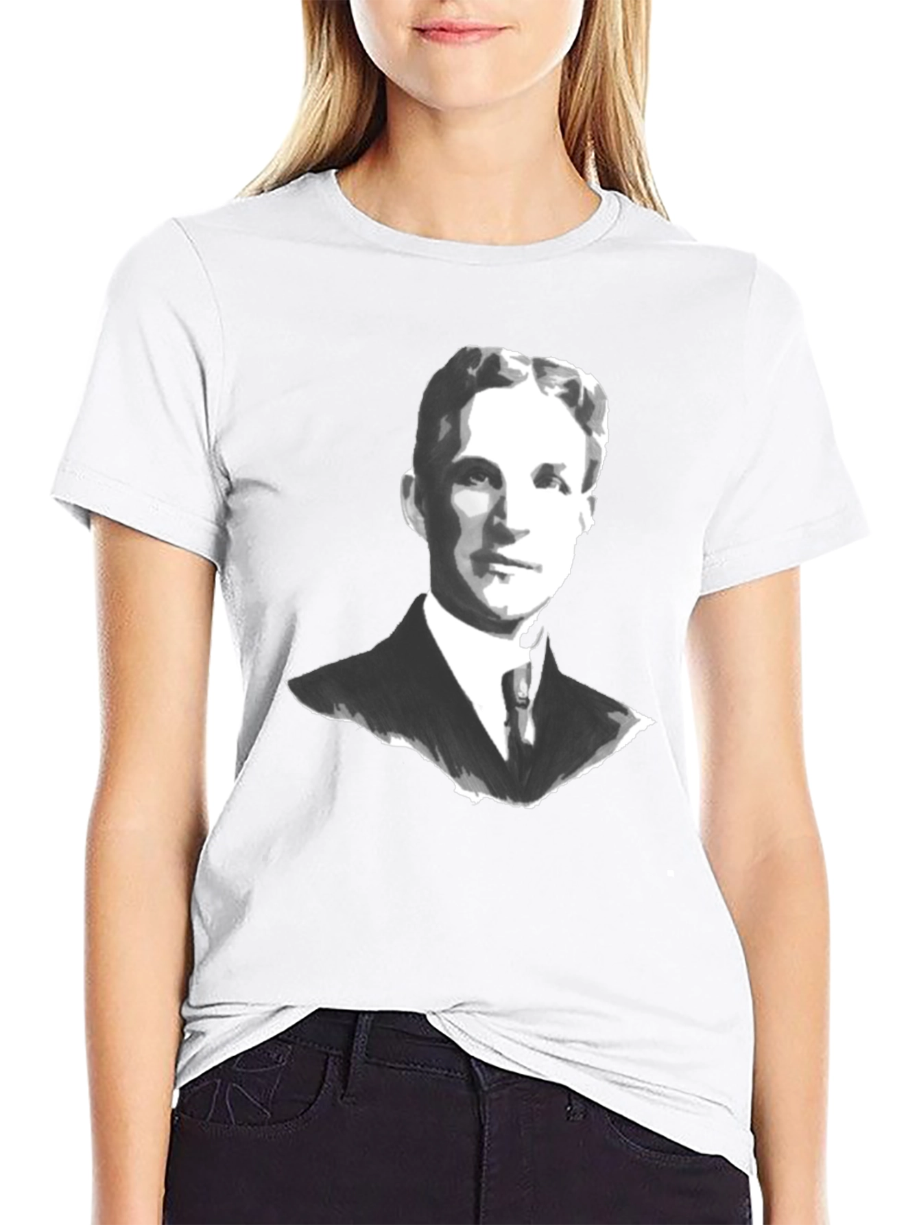 Classic Portrait Graphic Tee - Black