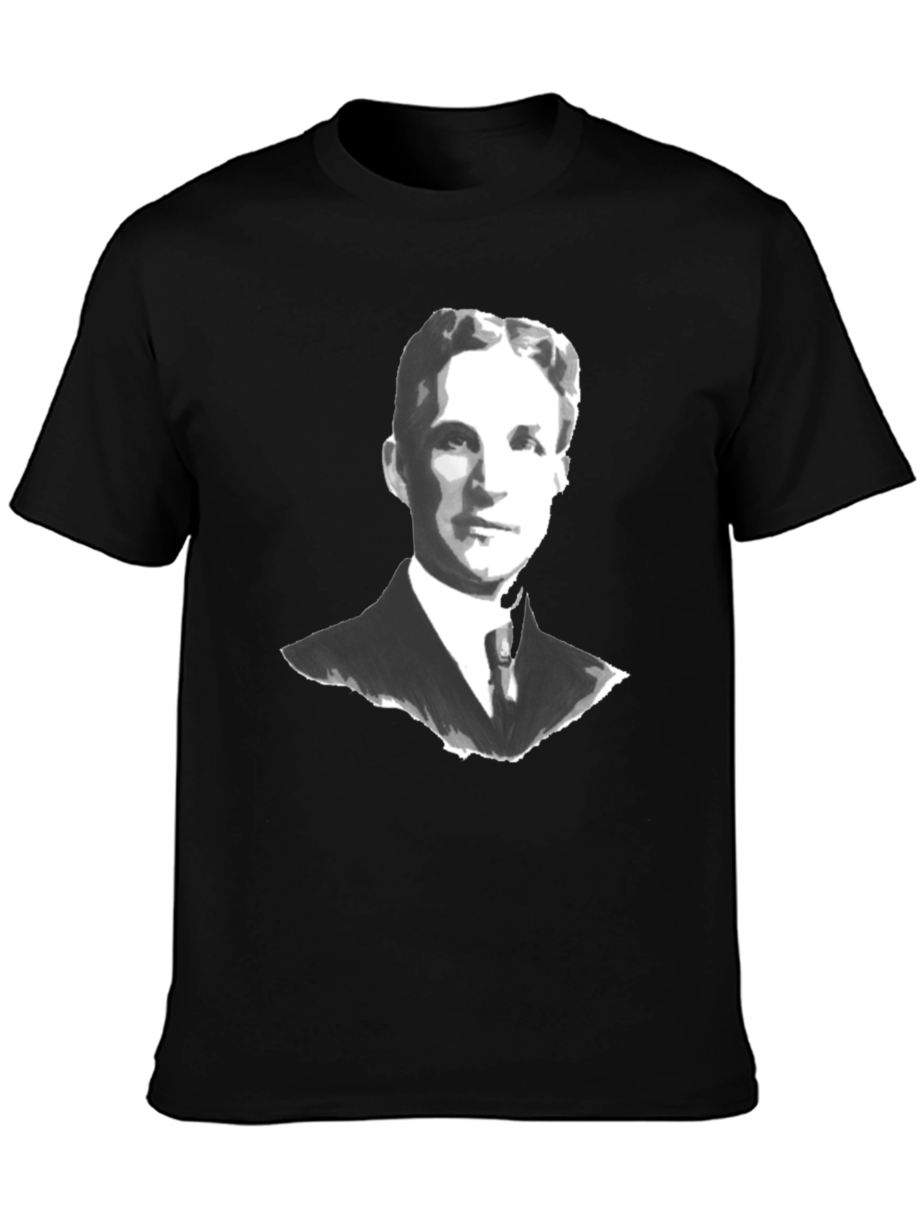 Classic Portrait Graphic Tee - Black