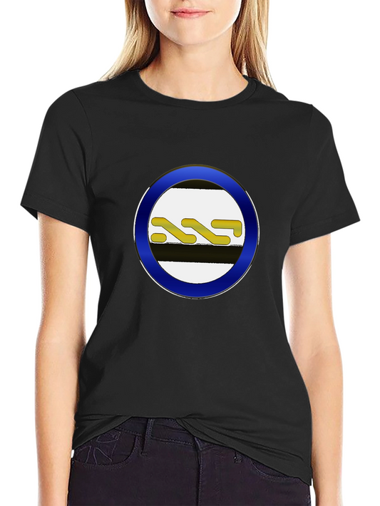 Black T-Shirt with Unique Circle Design