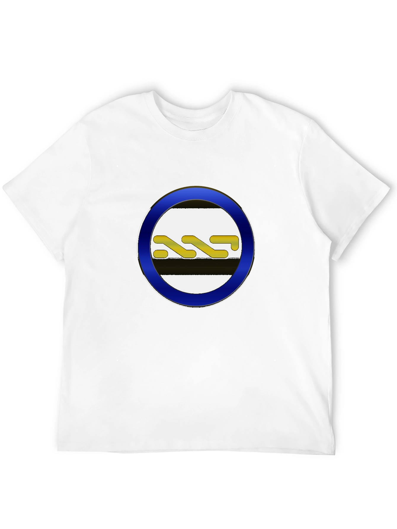 Black T-Shirt with Unique Circle Design