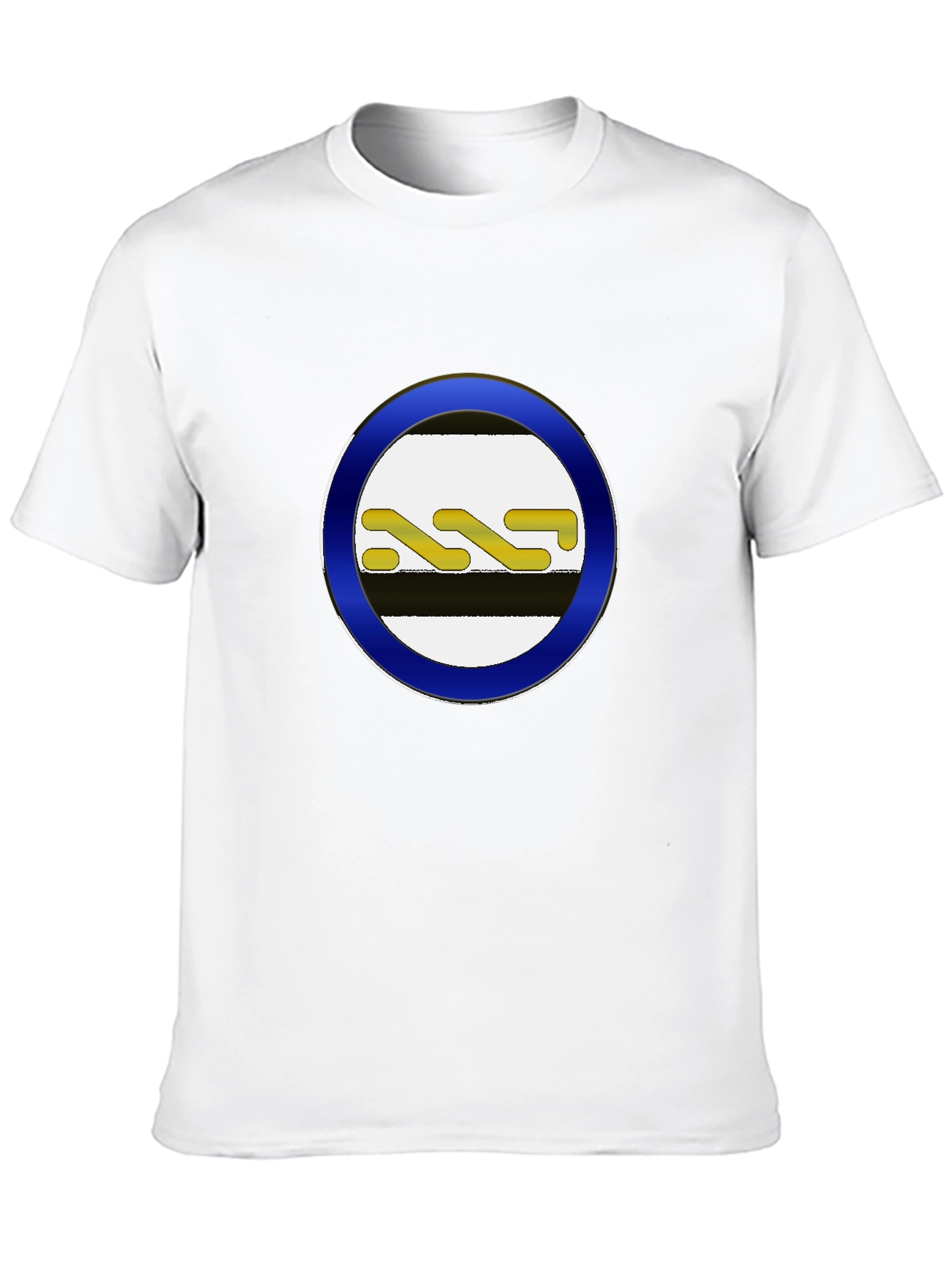 Black T-Shirt with Unique Circle Design
