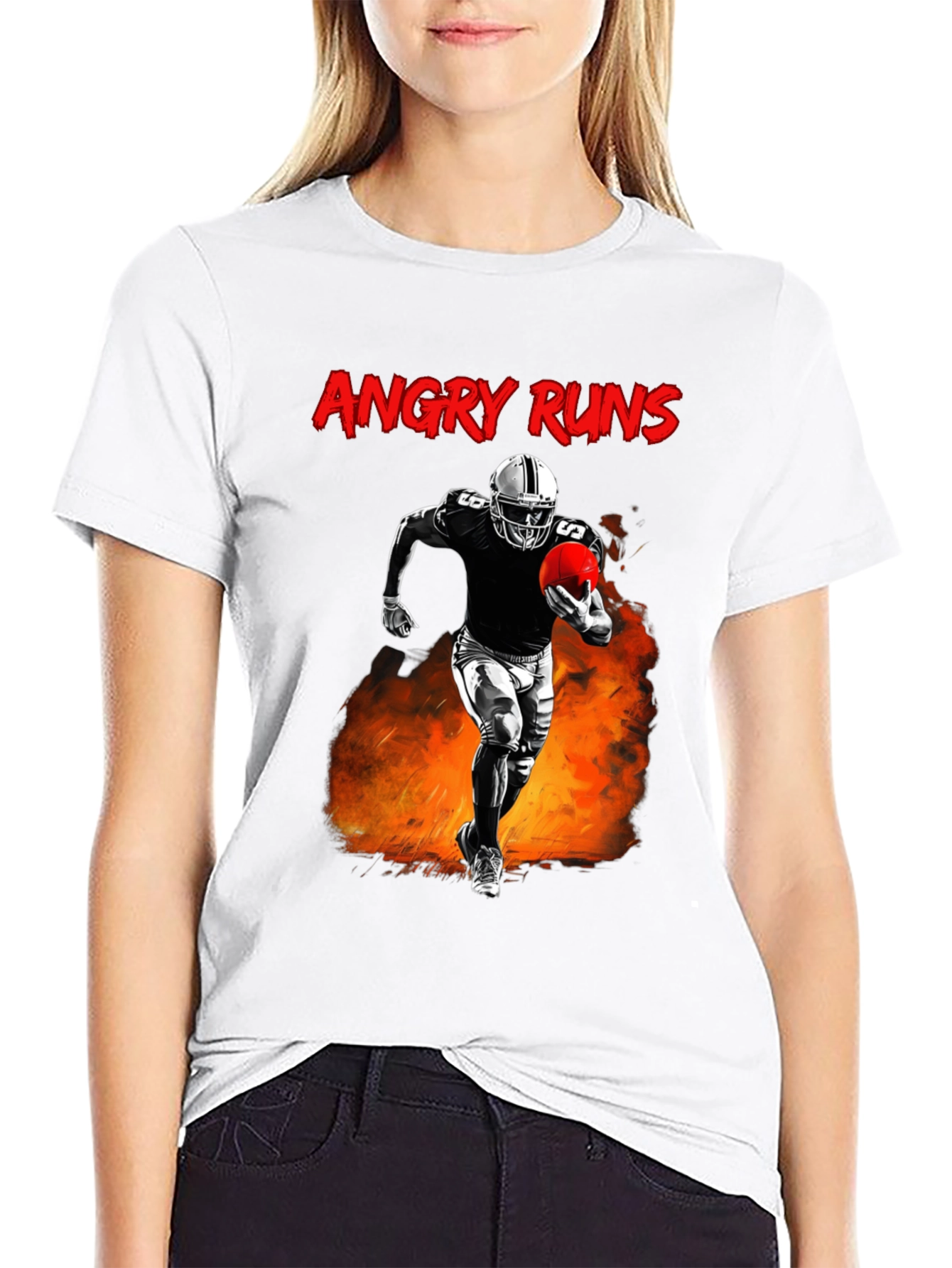 Angry Runs Football T-Shirt