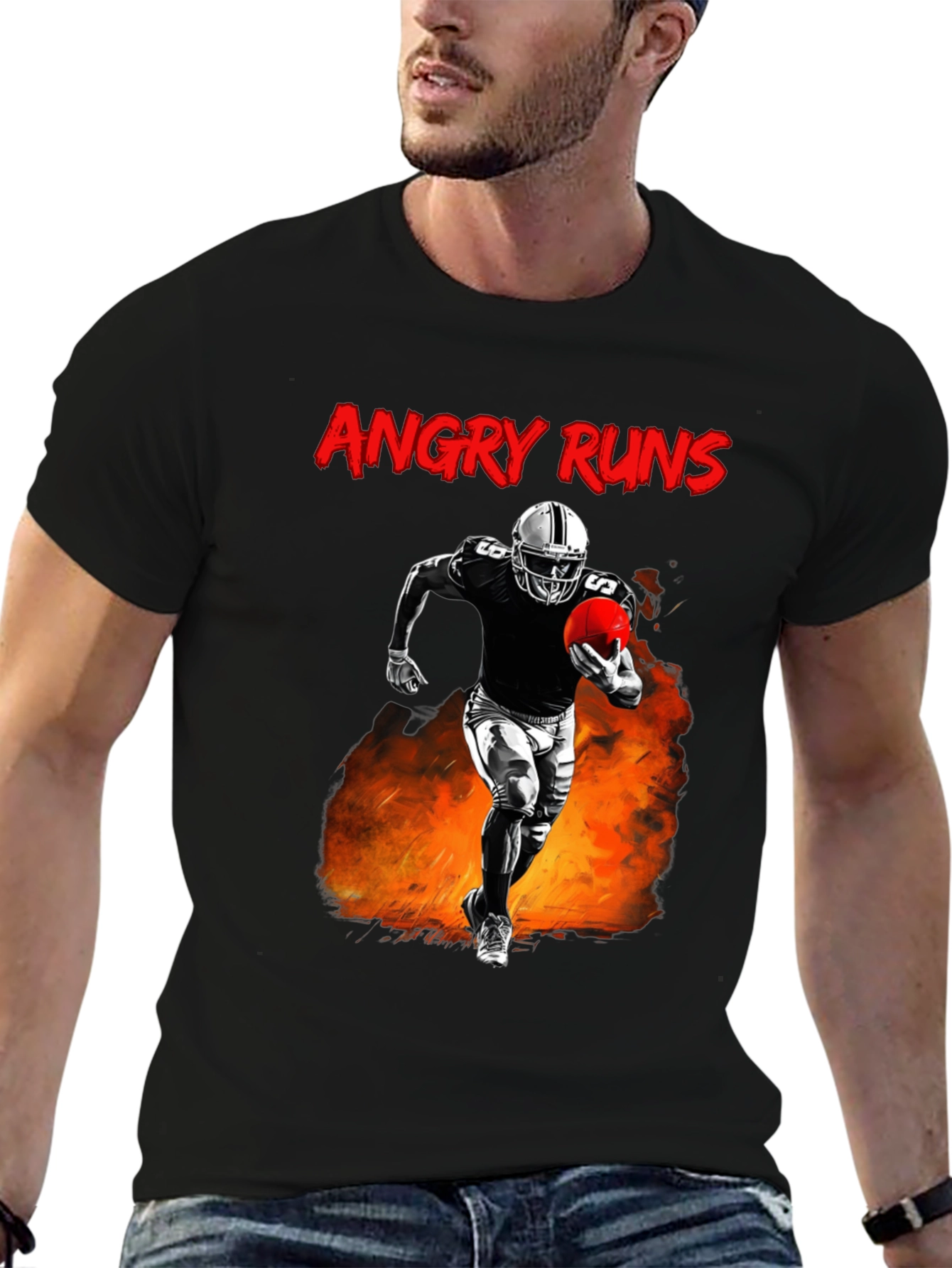 Angry Runs Football T-Shirt