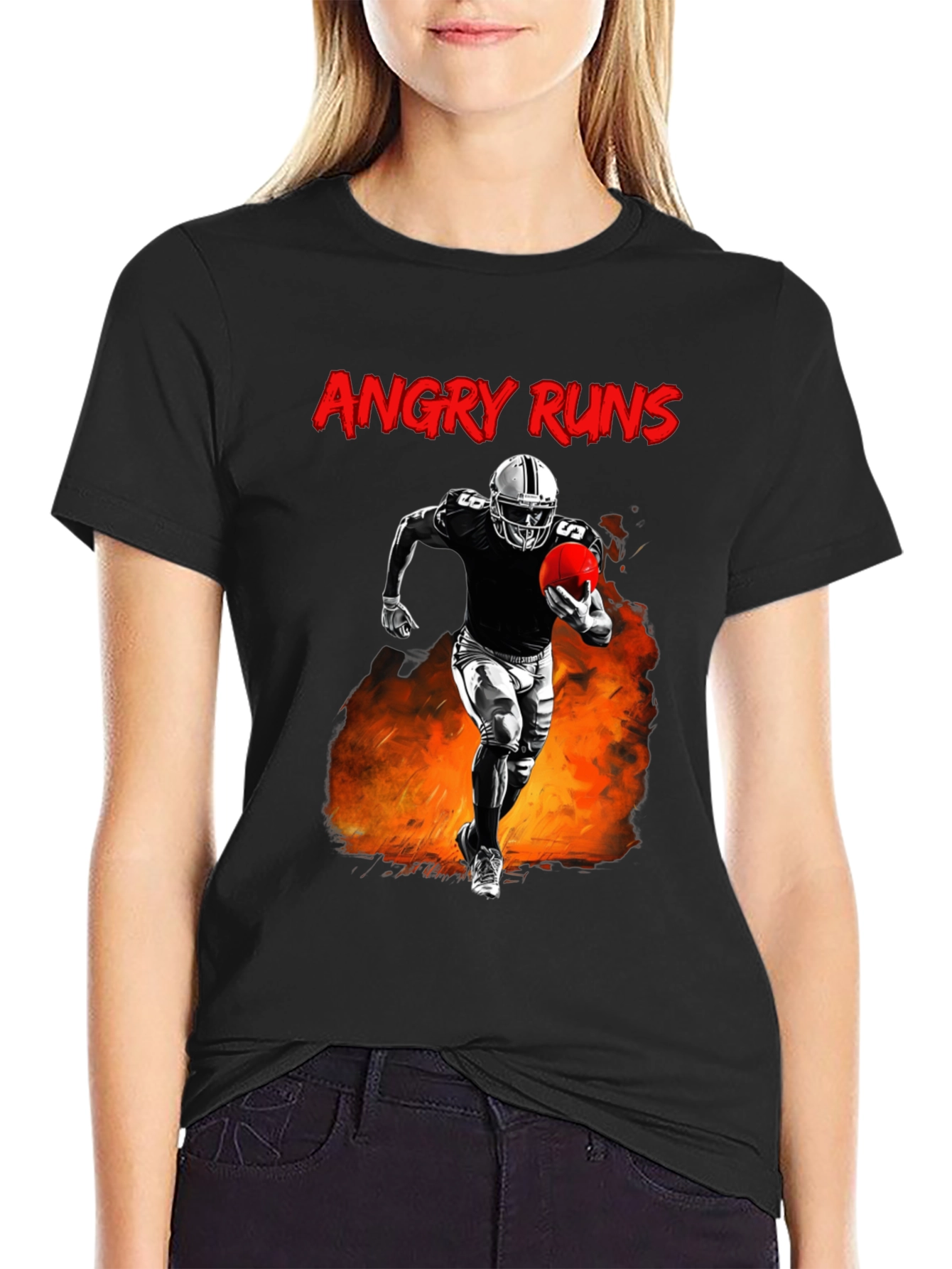 Angry Runs Football T-Shirt