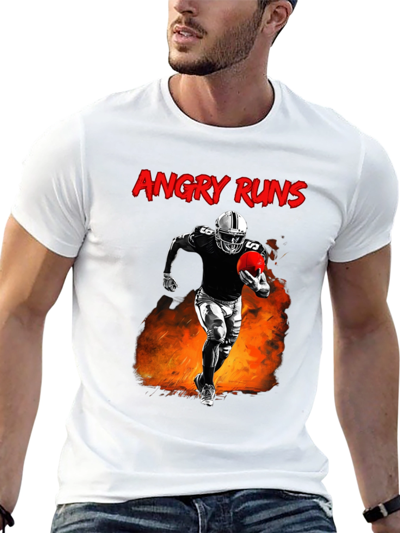 Angry Runs Football T-Shirt