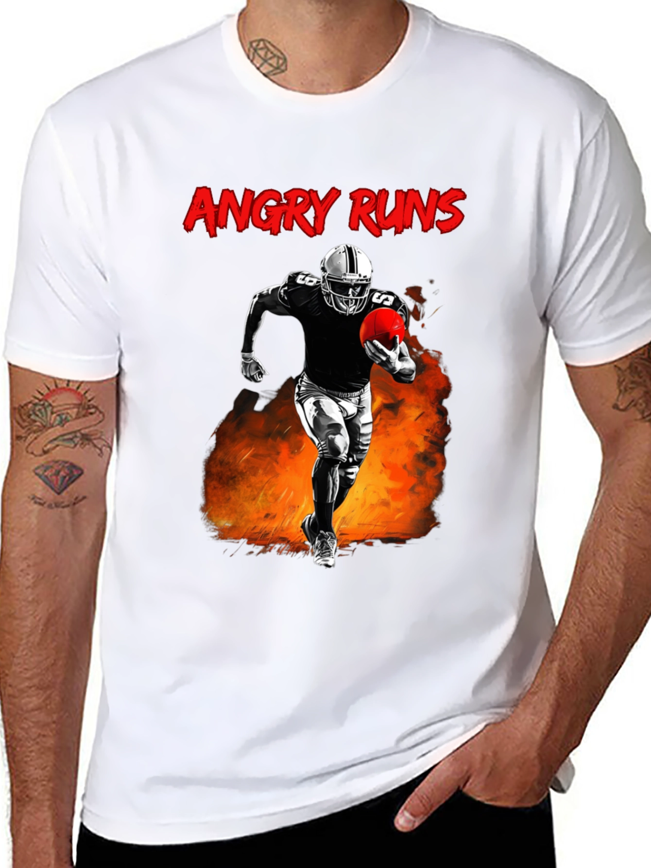 Angry Runs Football T-Shirt