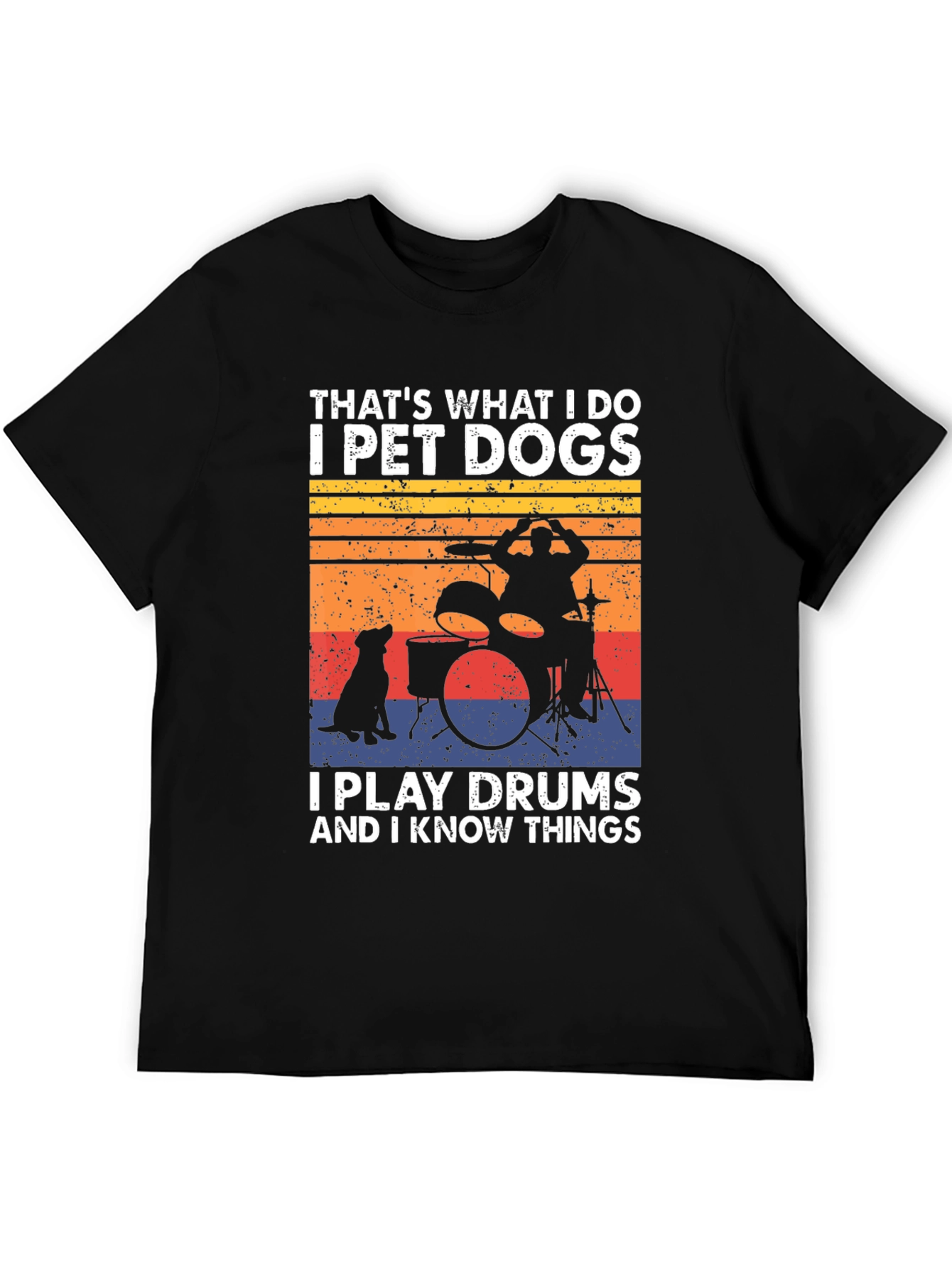 Pet Dogs Play Drums T-Shirt - Know Things Tee