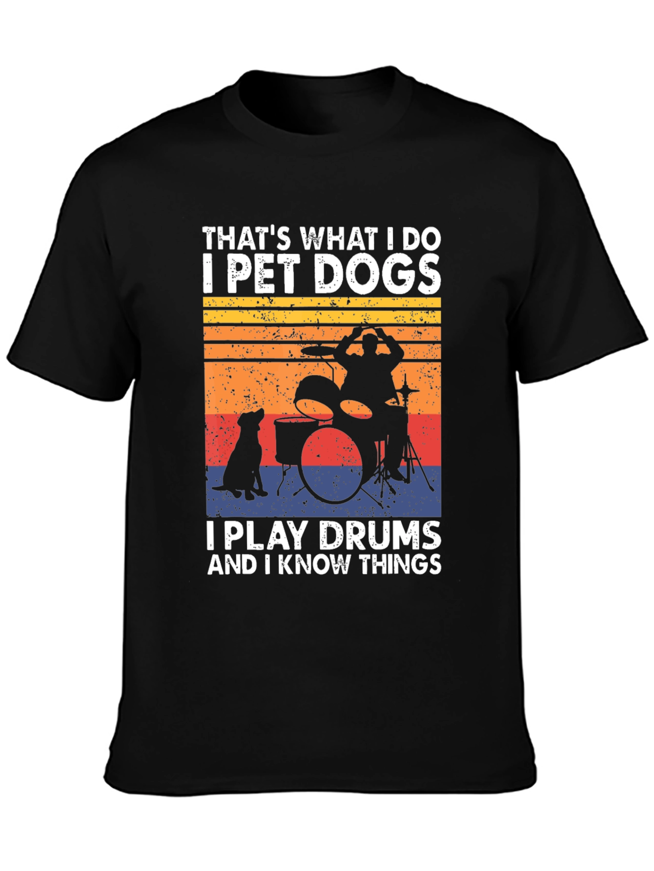Pet Dogs Play Drums T-Shirt - Know Things Tee