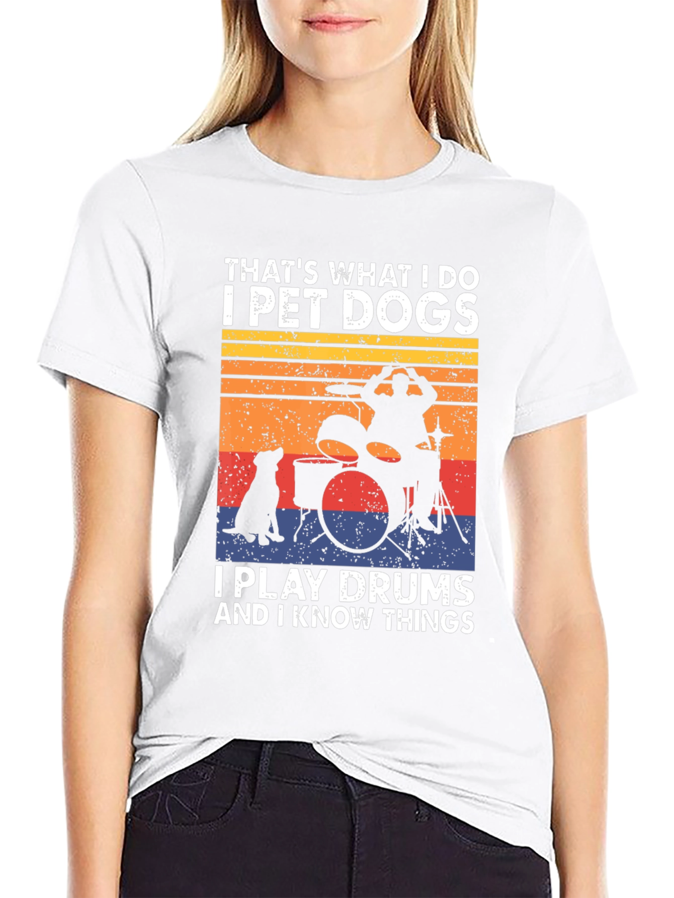 Pet Dogs Play Drums T-Shirt - Know Things Tee