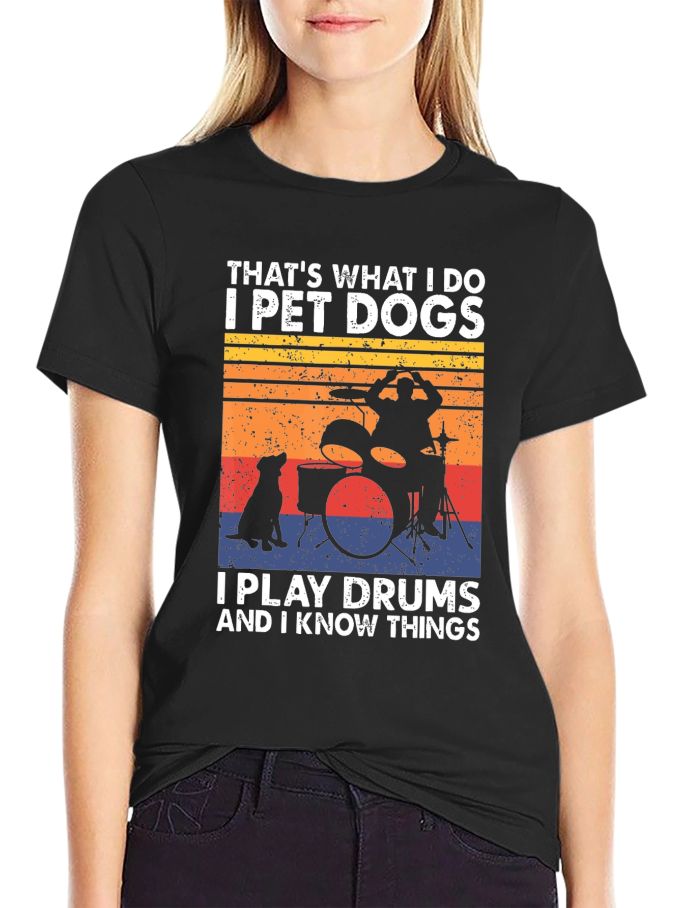 Pet Dogs Play Drums T-Shirt - Know Things Tee