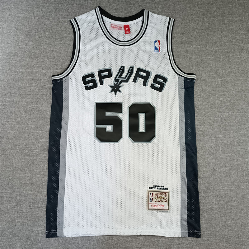 Men's San Antonio Spurs David Robinson White 1998-99 Classics Swingman Jerseys