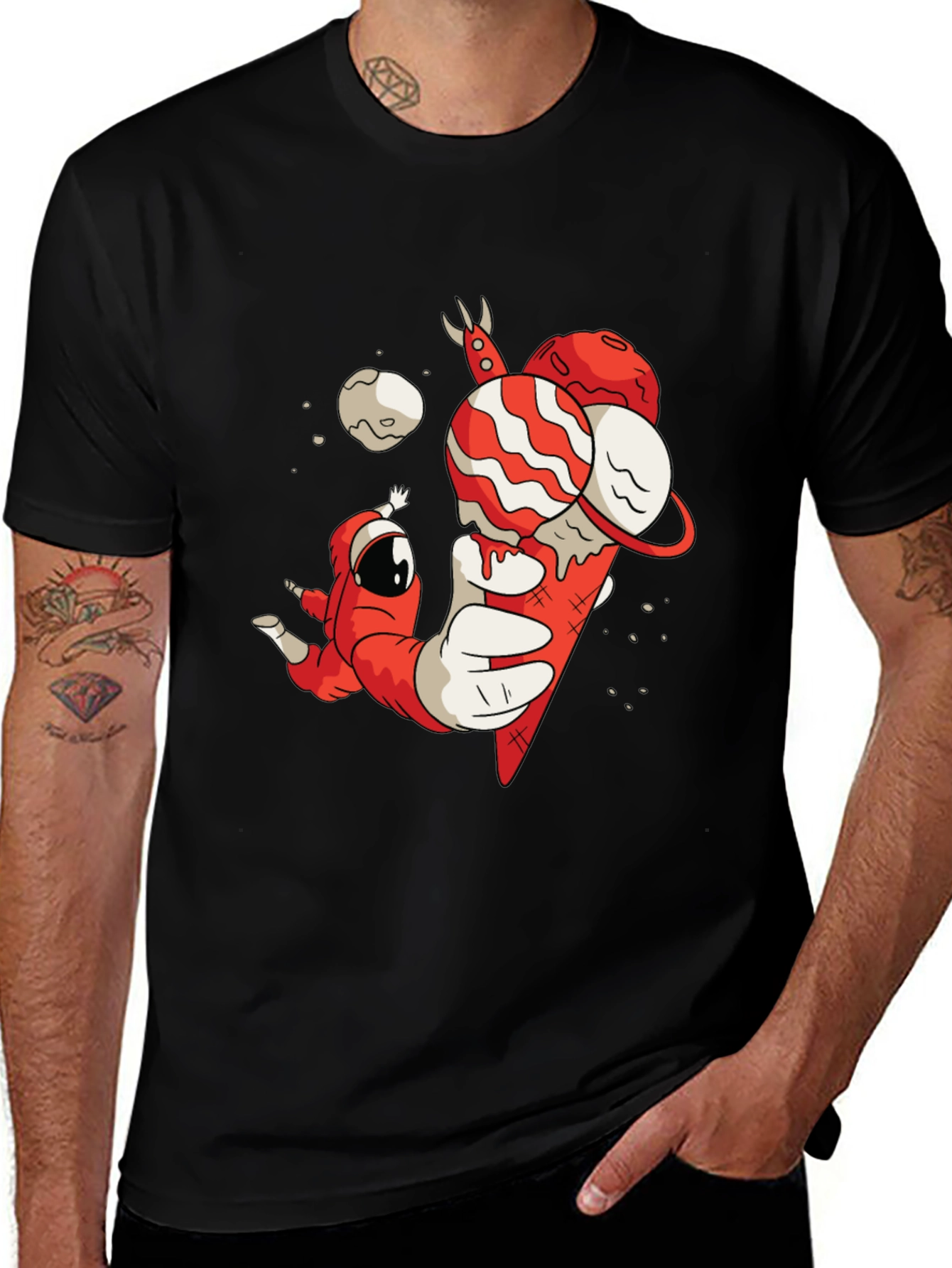 Astronaut Ice Cream Graphic Tee