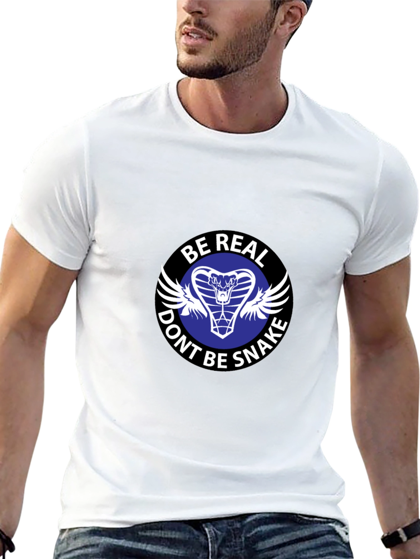 Be Real Dont Be Snake T-Shirt - Cobra Design