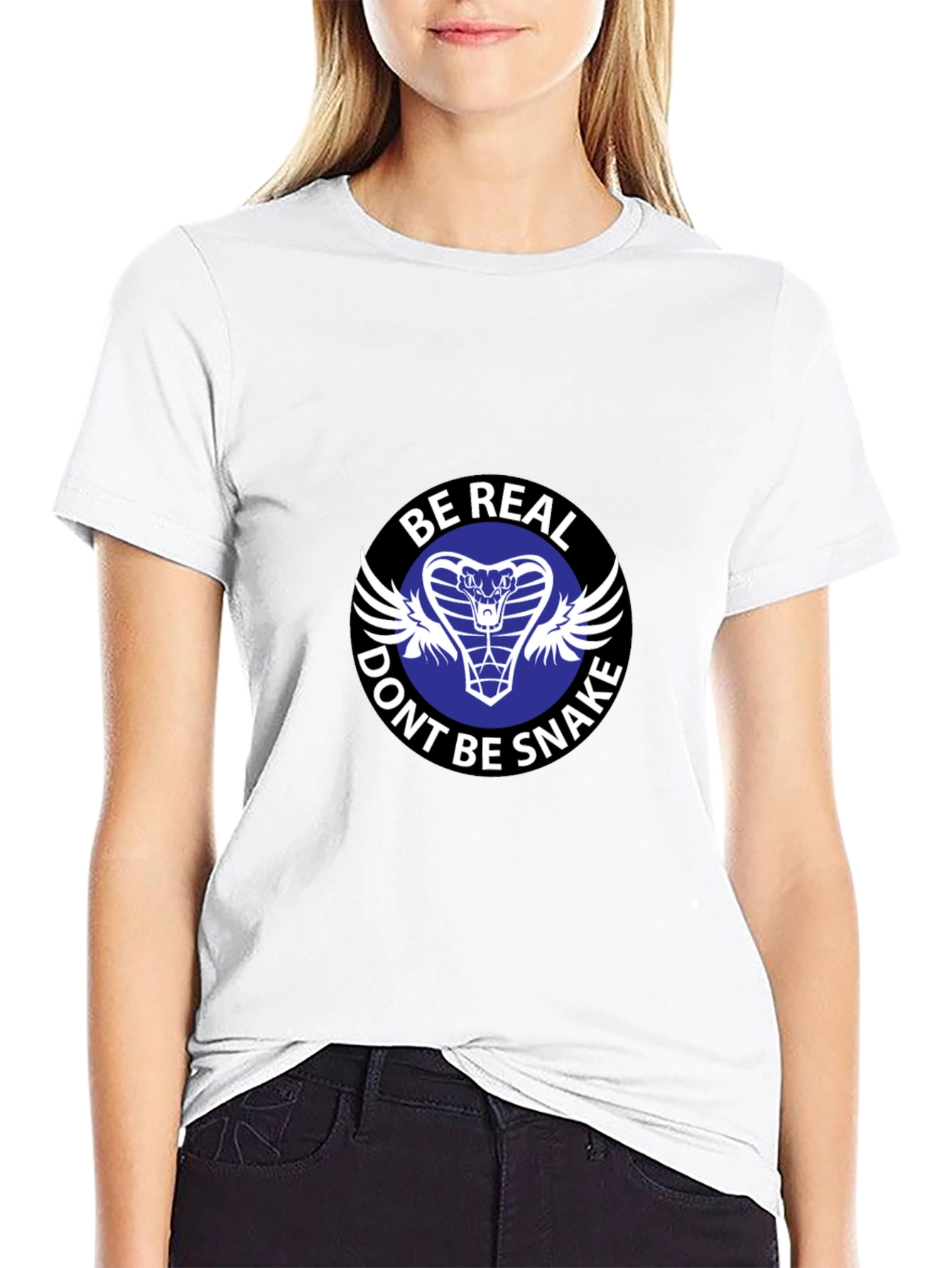 Be Real Dont Be Snake T-Shirt - Cobra Design