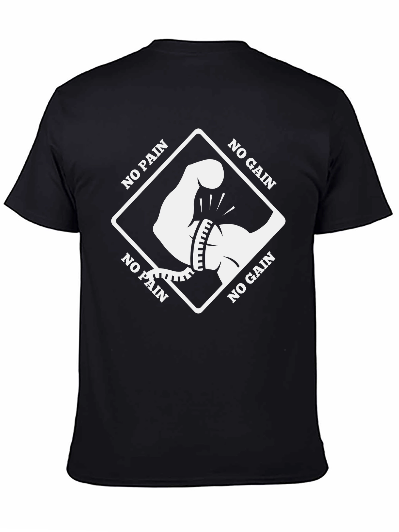 No Pain No Gain Black Graphic Tee