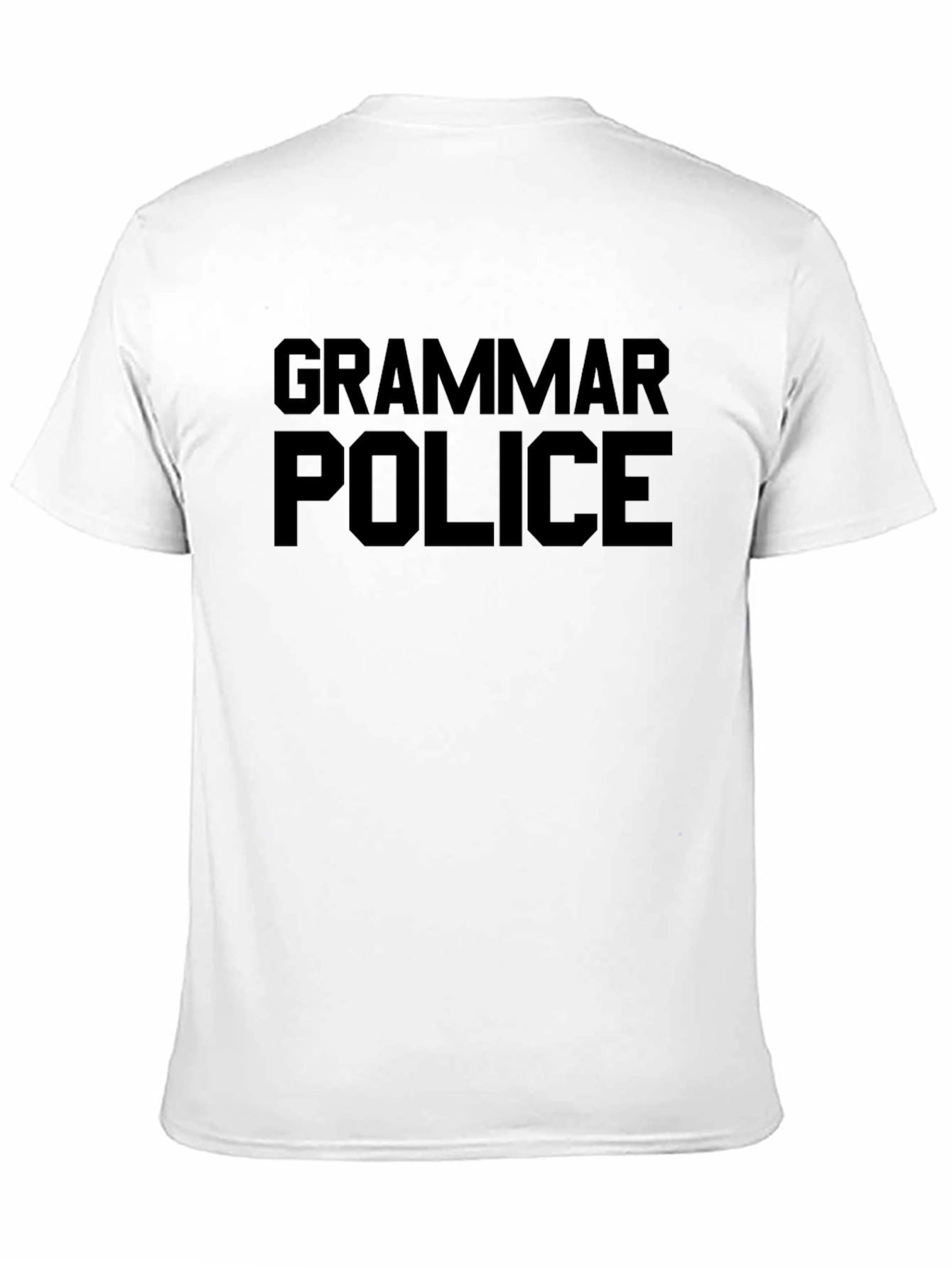 Grammar Police Graphic T-Shirt - Mens Crew Neck Tee