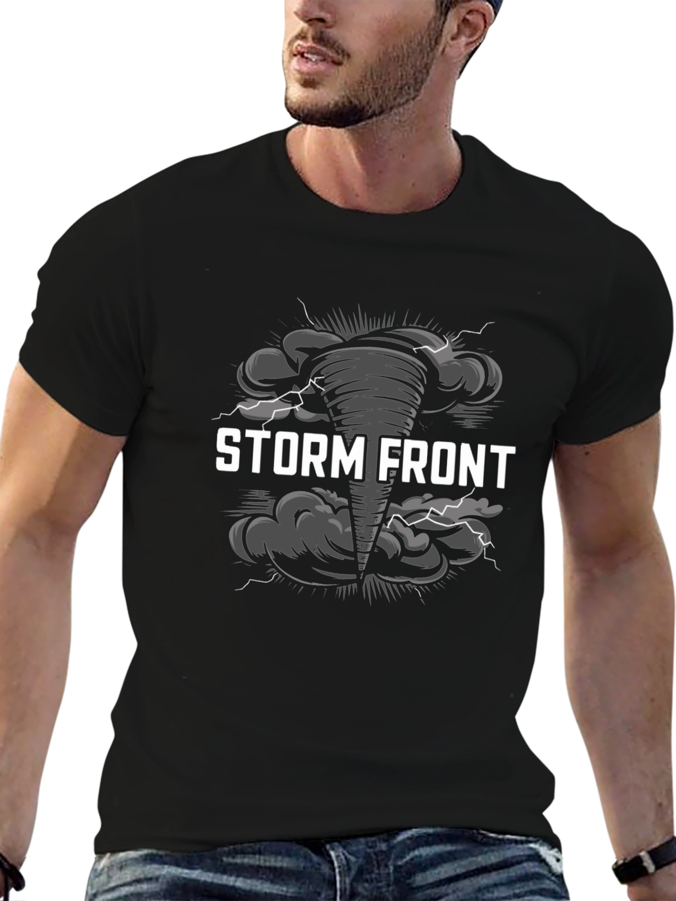 Storm Front Graphic T-Shirt - Black