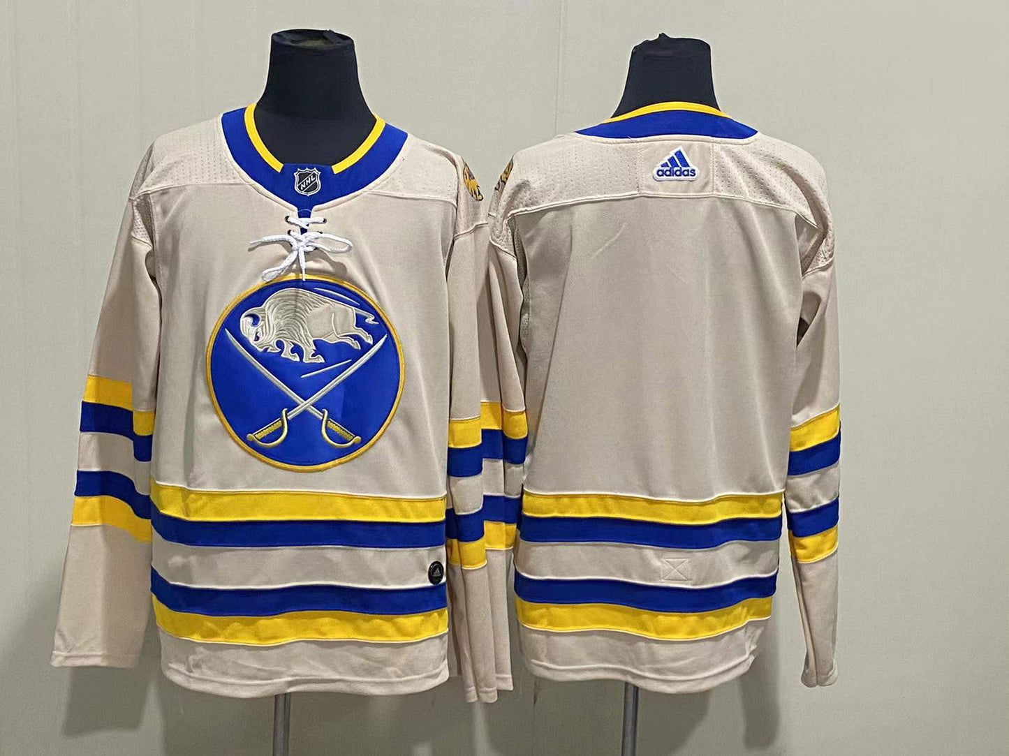 Men's Buffalo Sabres Cream Blank Jerseys
