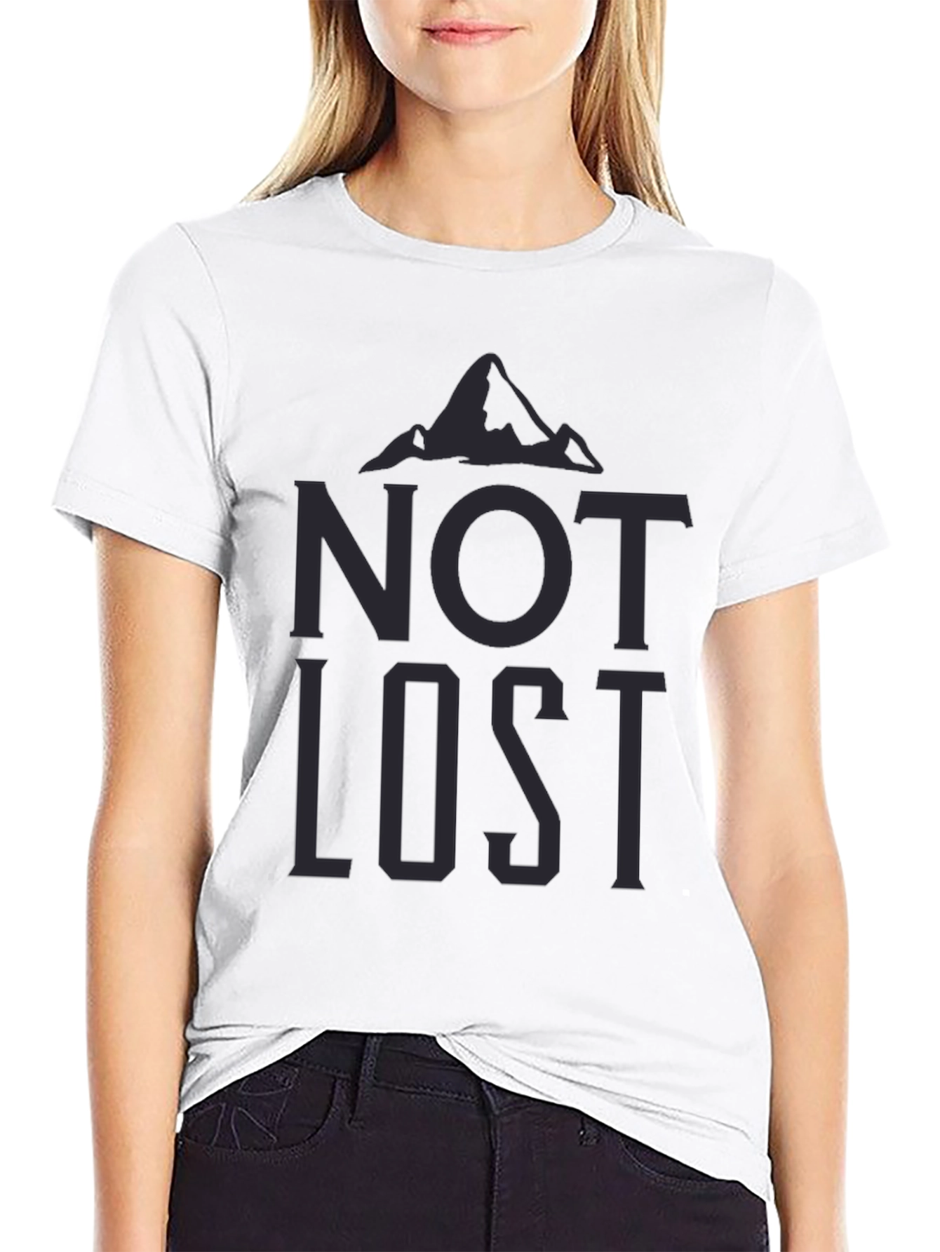 Not Lost Graphic Tee - Mens Black T-Shirt