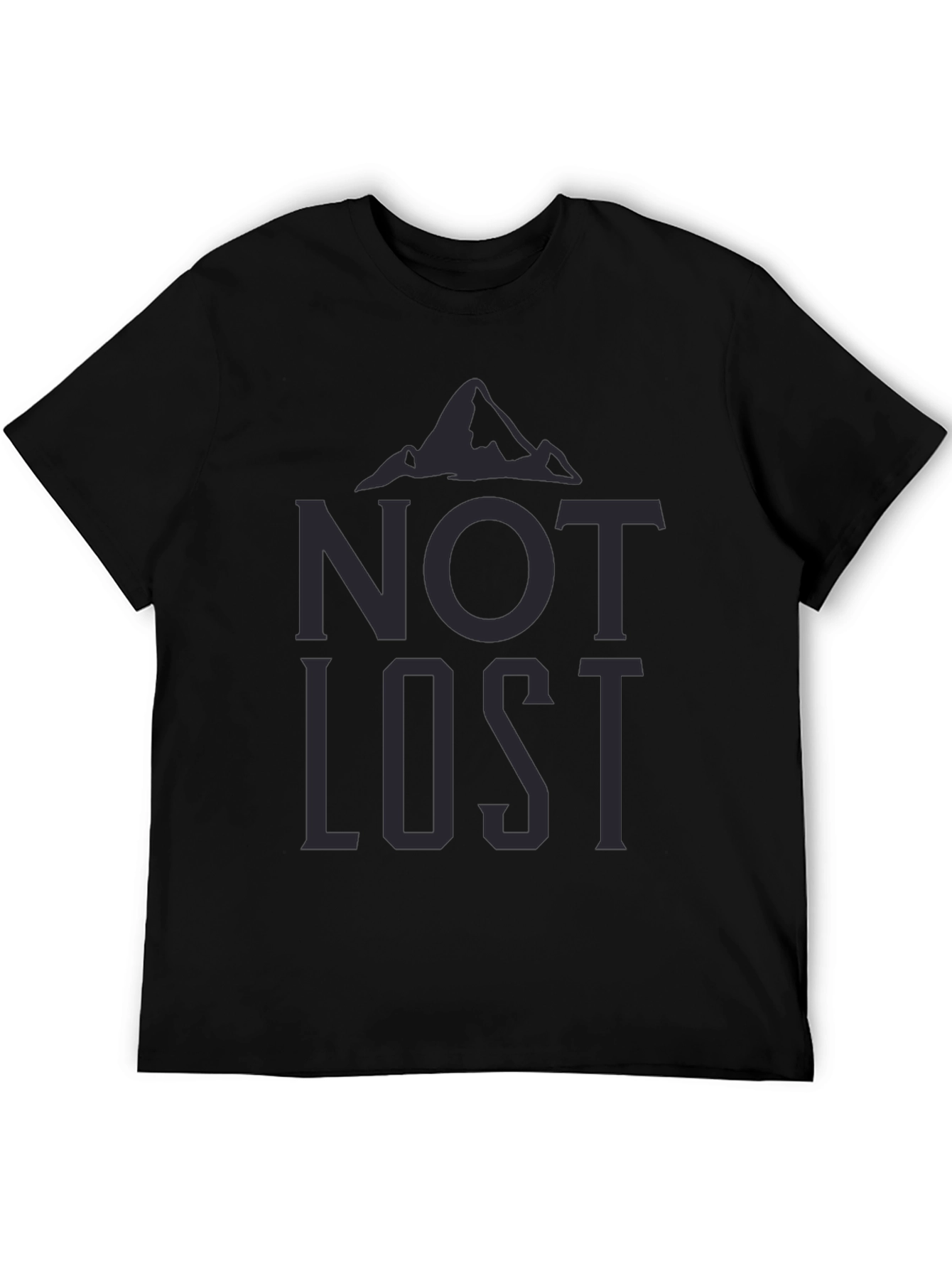 Not Lost Graphic Tee - Mens Black T-Shirt