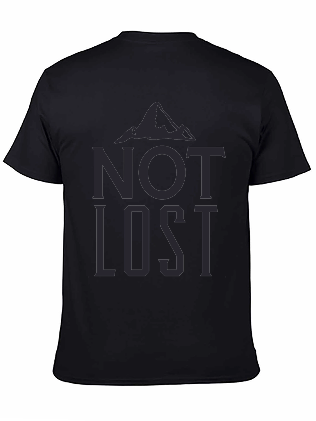 Not Lost Graphic Tee - Mens Black T-Shirt