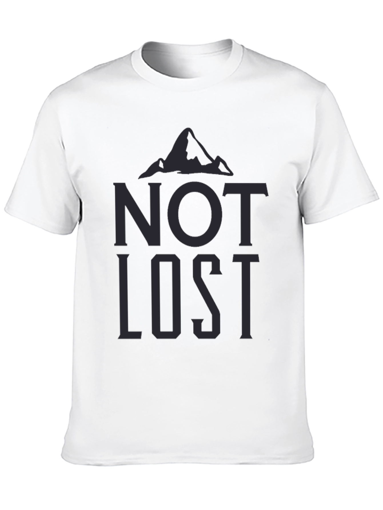 Not Lost Graphic Tee - Mens Black T-Shirt