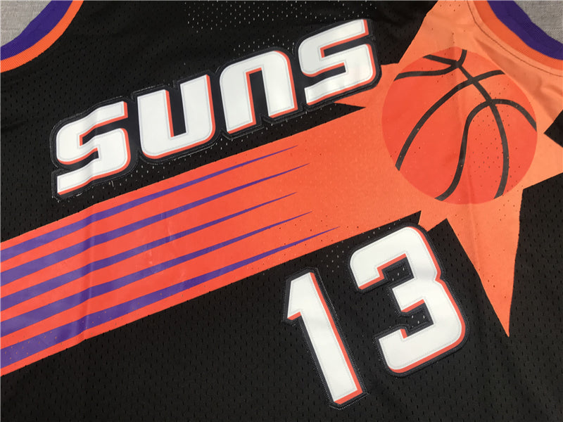 Men's Phoenix Suns Steve Nash Black 1996-97 Hardwood Classics Swingman Jerseys