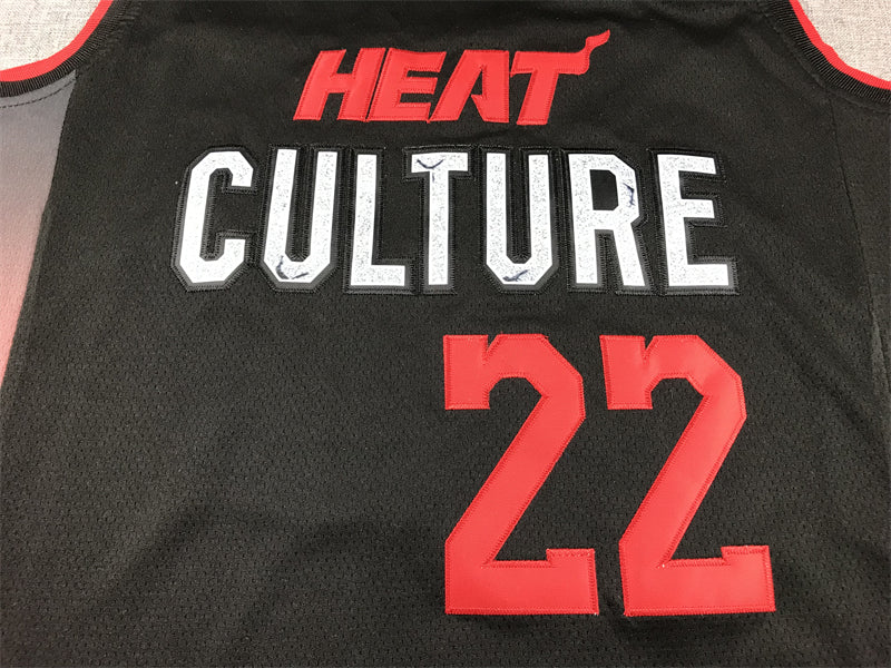 Men's Miami Heat Jimmy Butler #22 Black 2023/24 Swingman Jerseys - City Edition