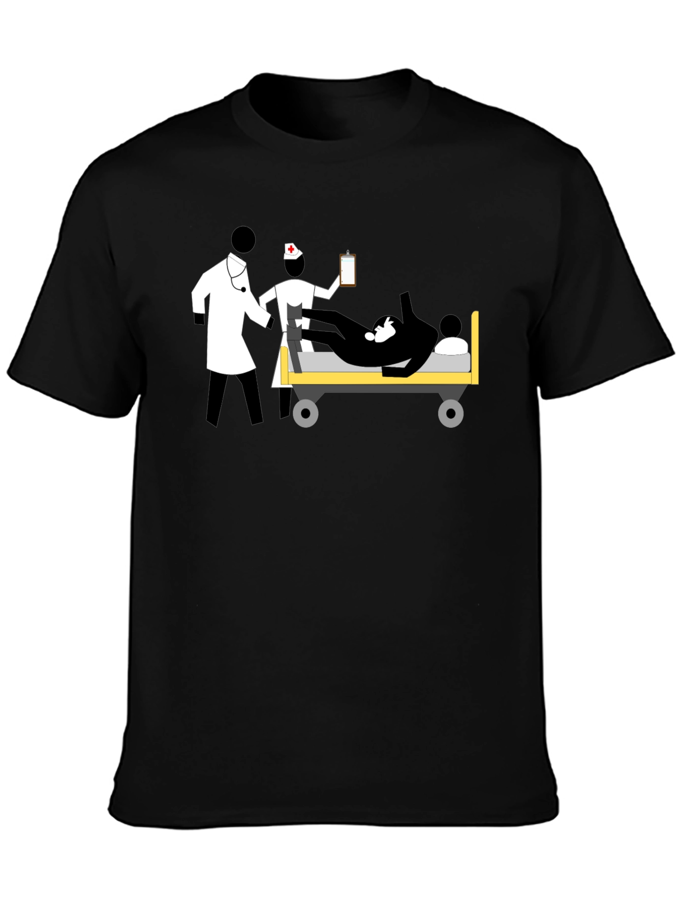 Medical Team Graphic Tee - Unisex Black T-Shirt