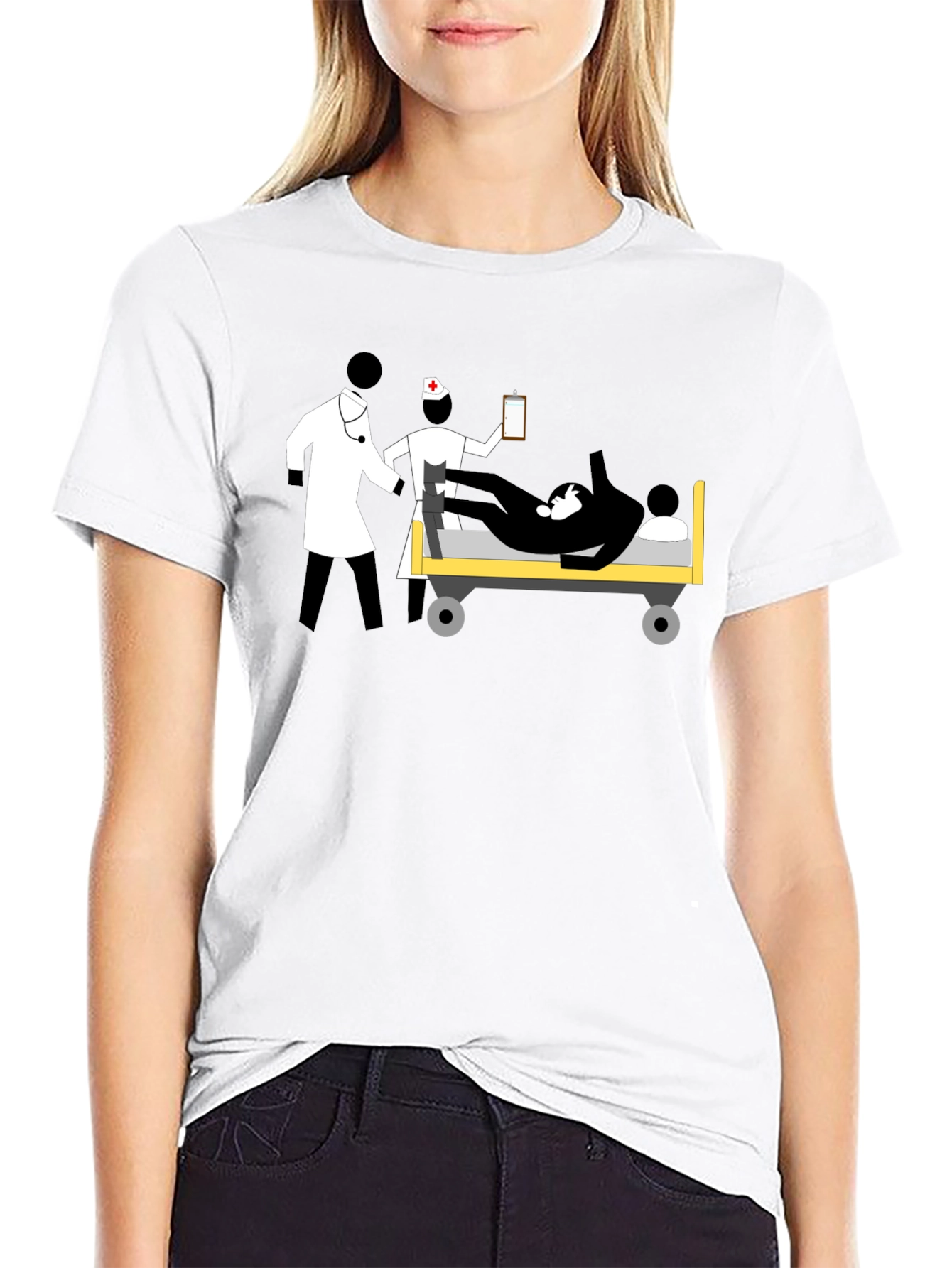 Medical Team Graphic Tee - Unisex Black T-Shirt