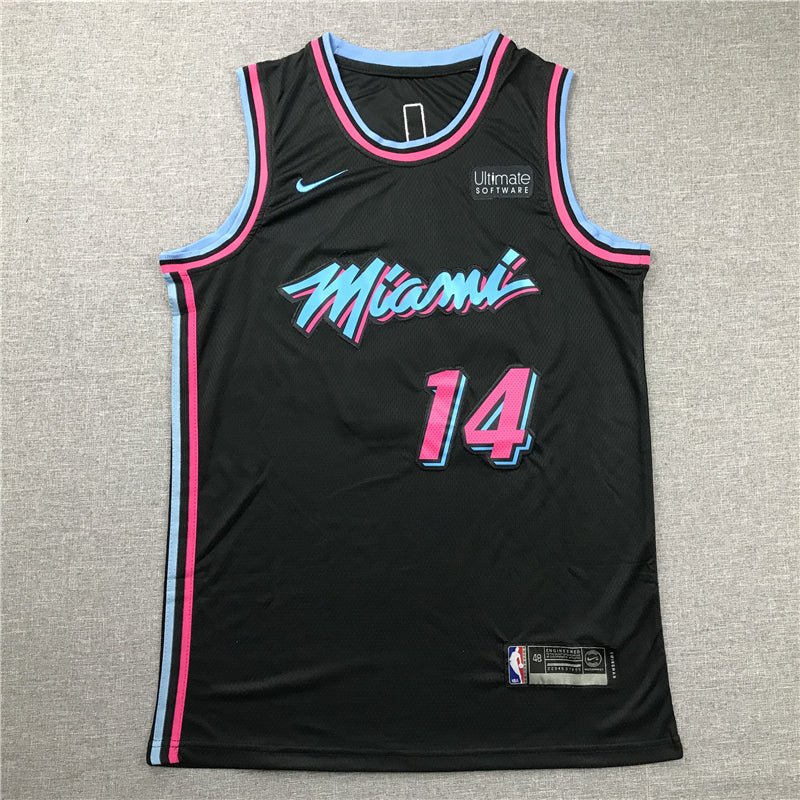 Men's Miami Heat Tyler Herro #14 Black 2020/21 Swingman Jerseys