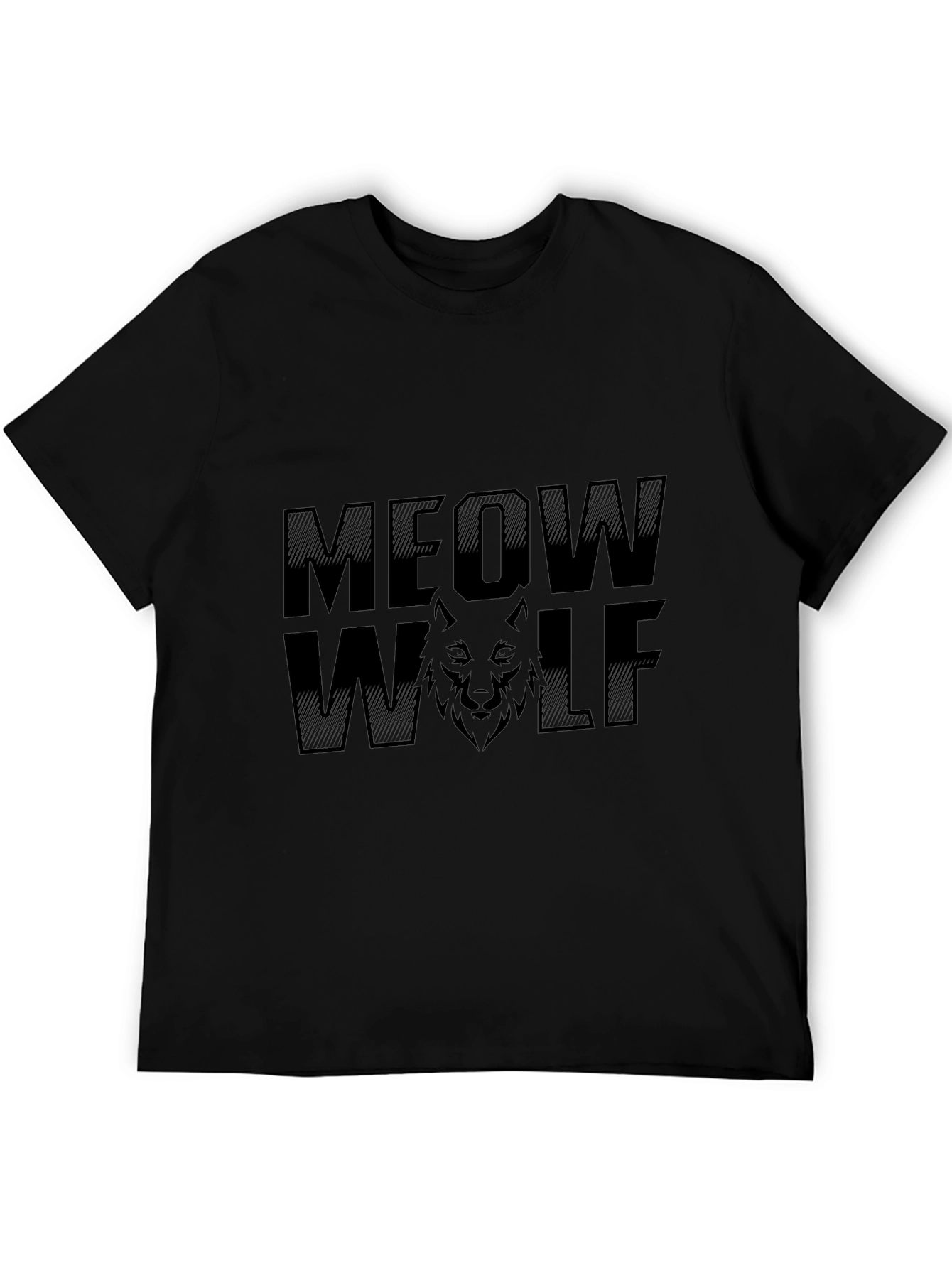 Meow Wolf T-Shirt Black Cotton Blend Tee