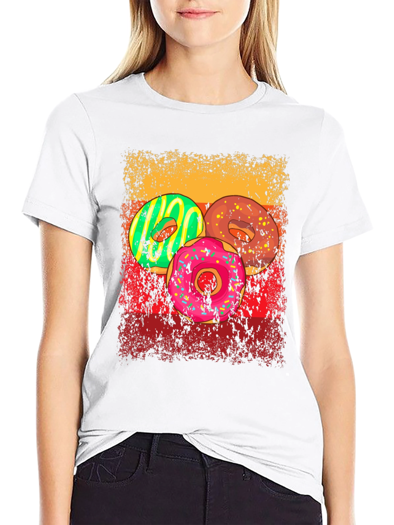 Donut Graphic T-Shirt - Sweet Treat Design