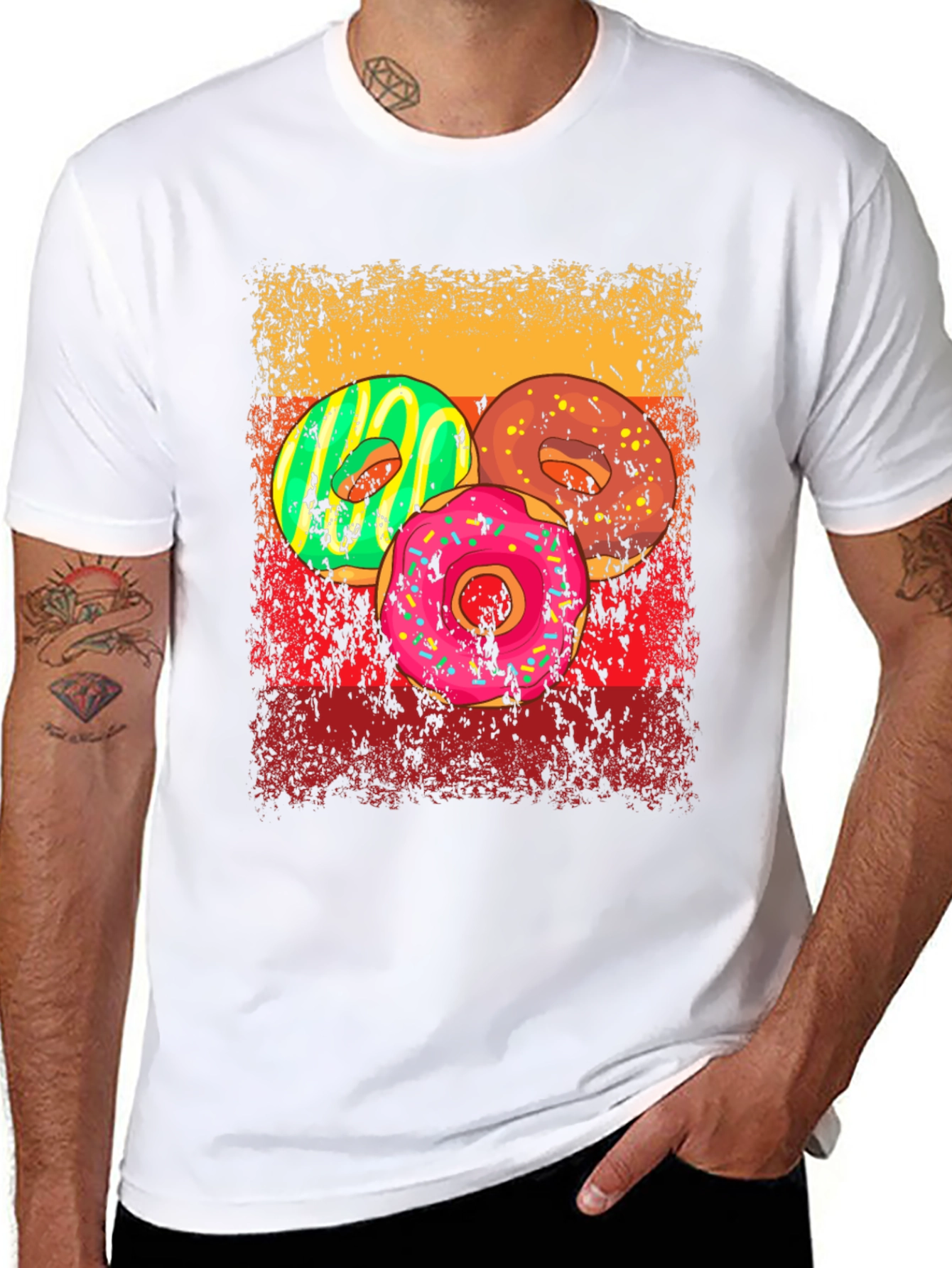 Donut Graphic T-Shirt - Sweet Treat Design