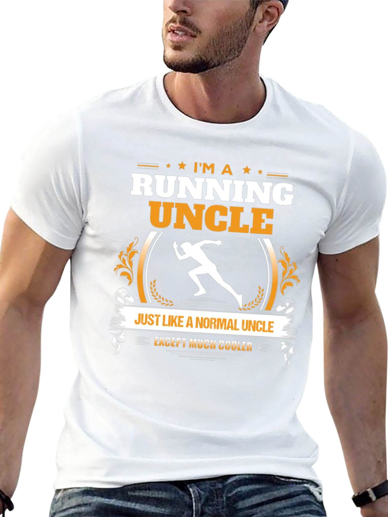 Running Uncle T-Shirt - Cool Uncle Gift