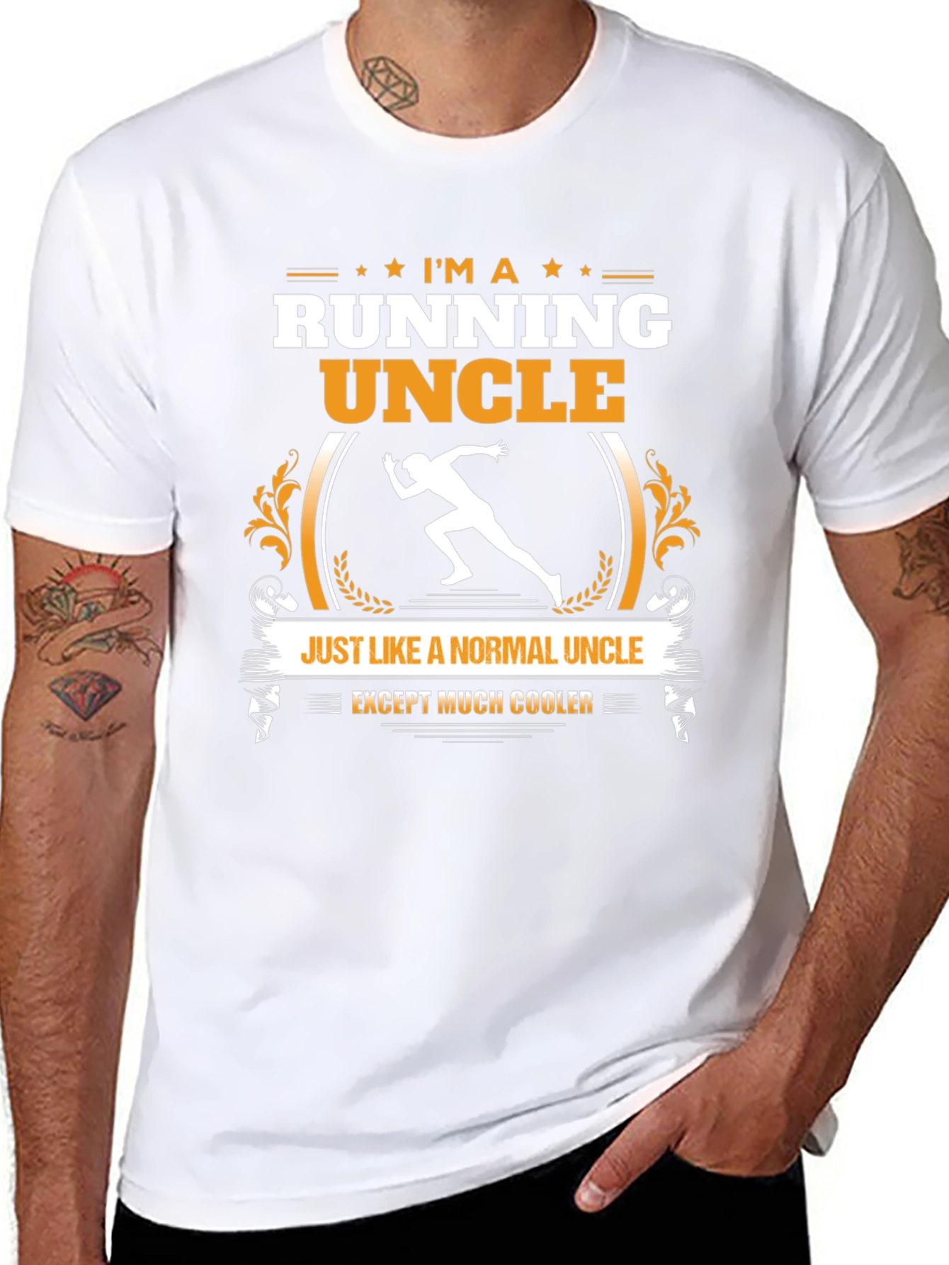 Running Uncle T-Shirt - Cool Uncle Gift