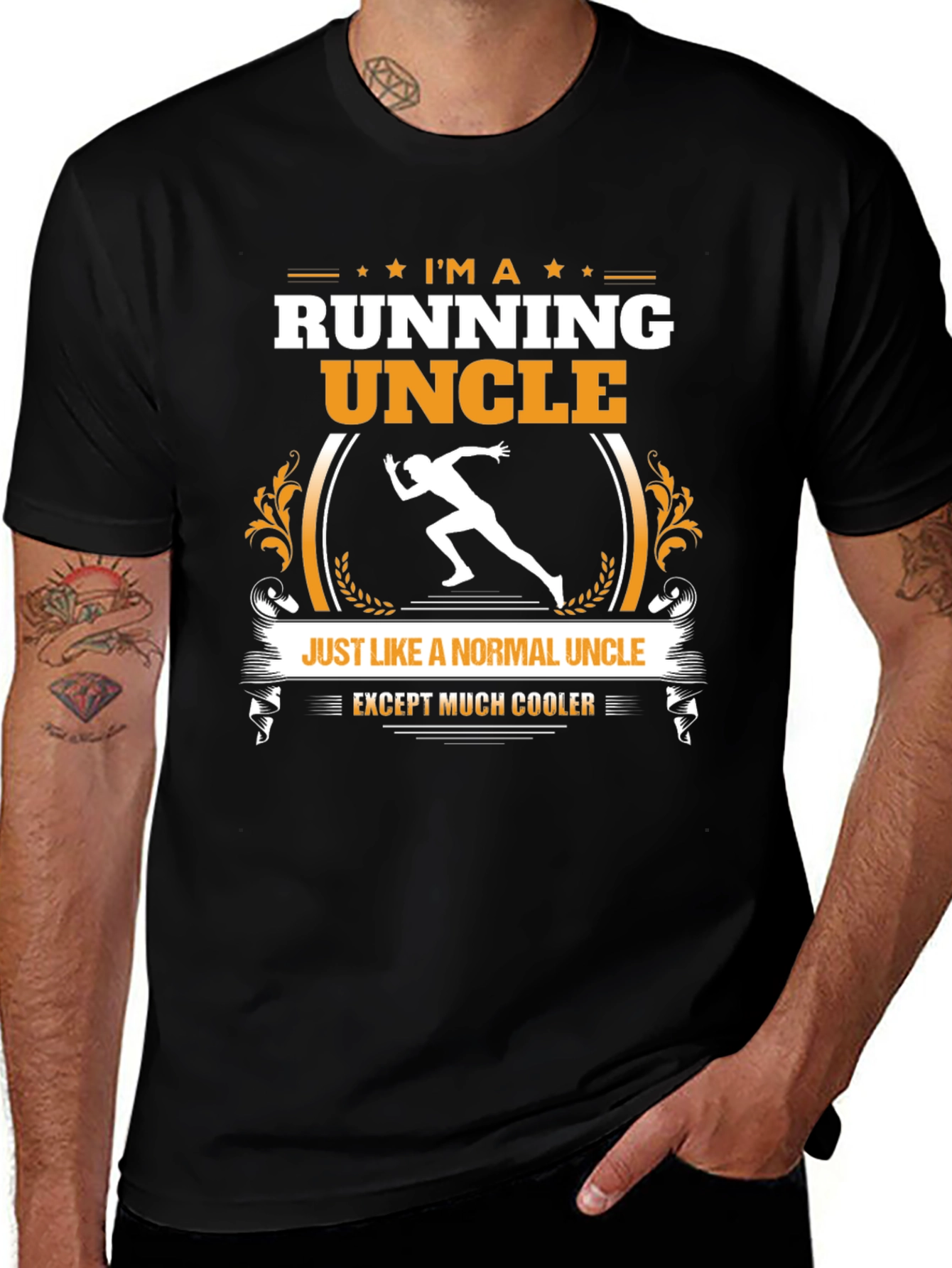Running Uncle T-Shirt - Cool Uncle Gift