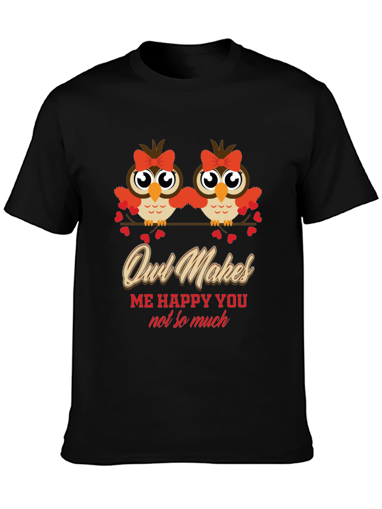 Owl Makes Me Happy T-Shirt