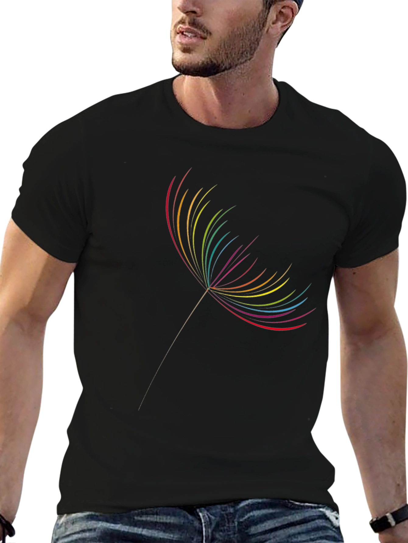 Rainbow Dandelion Graphic Tee