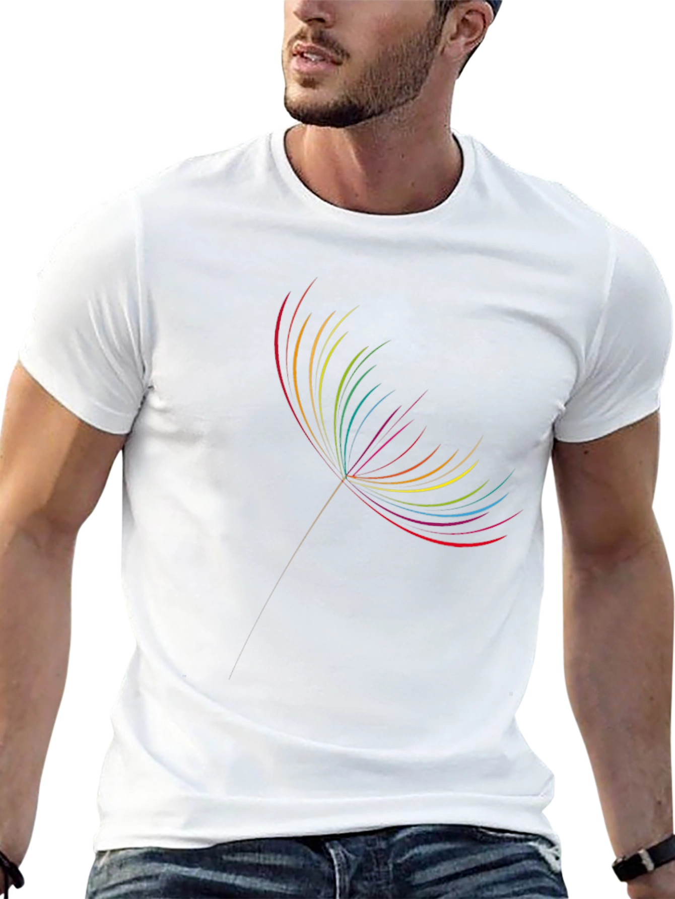 Rainbow Dandelion Graphic Tee
