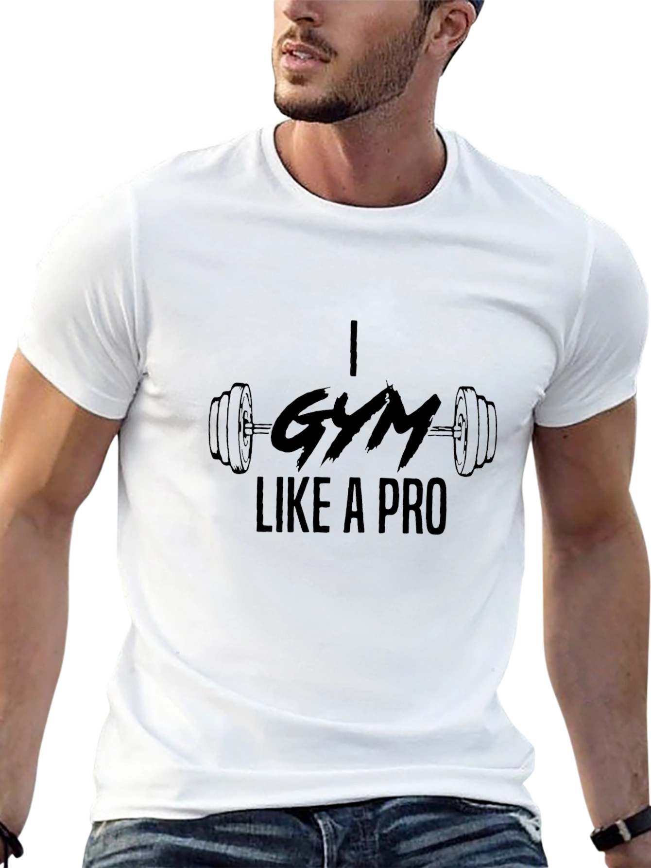 I Gym Like a Pro Black Graphic Tee