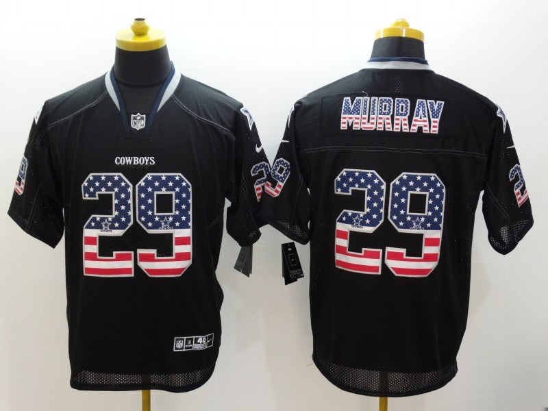 Men's Dallas Cowboys DeMarco Murray #29 Black Game Jerseys