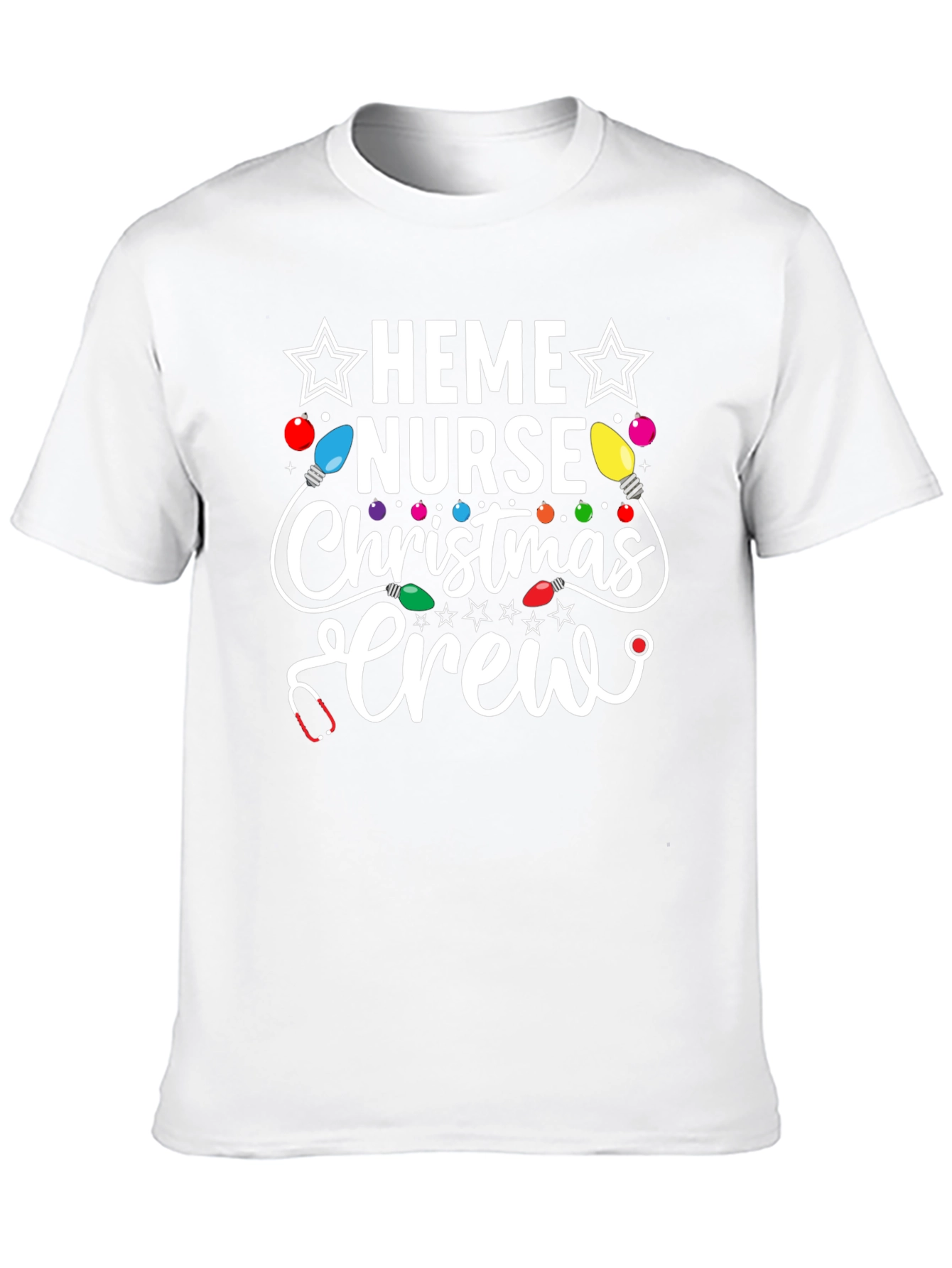 Heme Nurse Christmas Crew Holiday T-Shirt