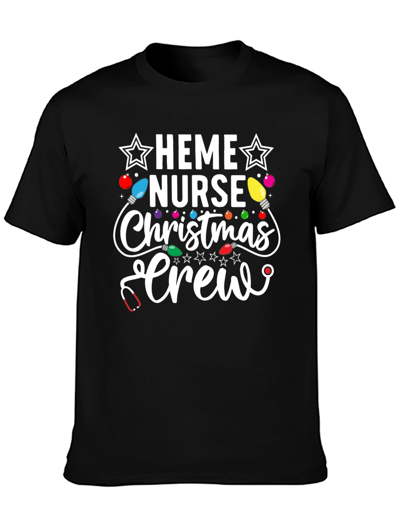 Heme Nurse Christmas Crew Holiday T-Shirt