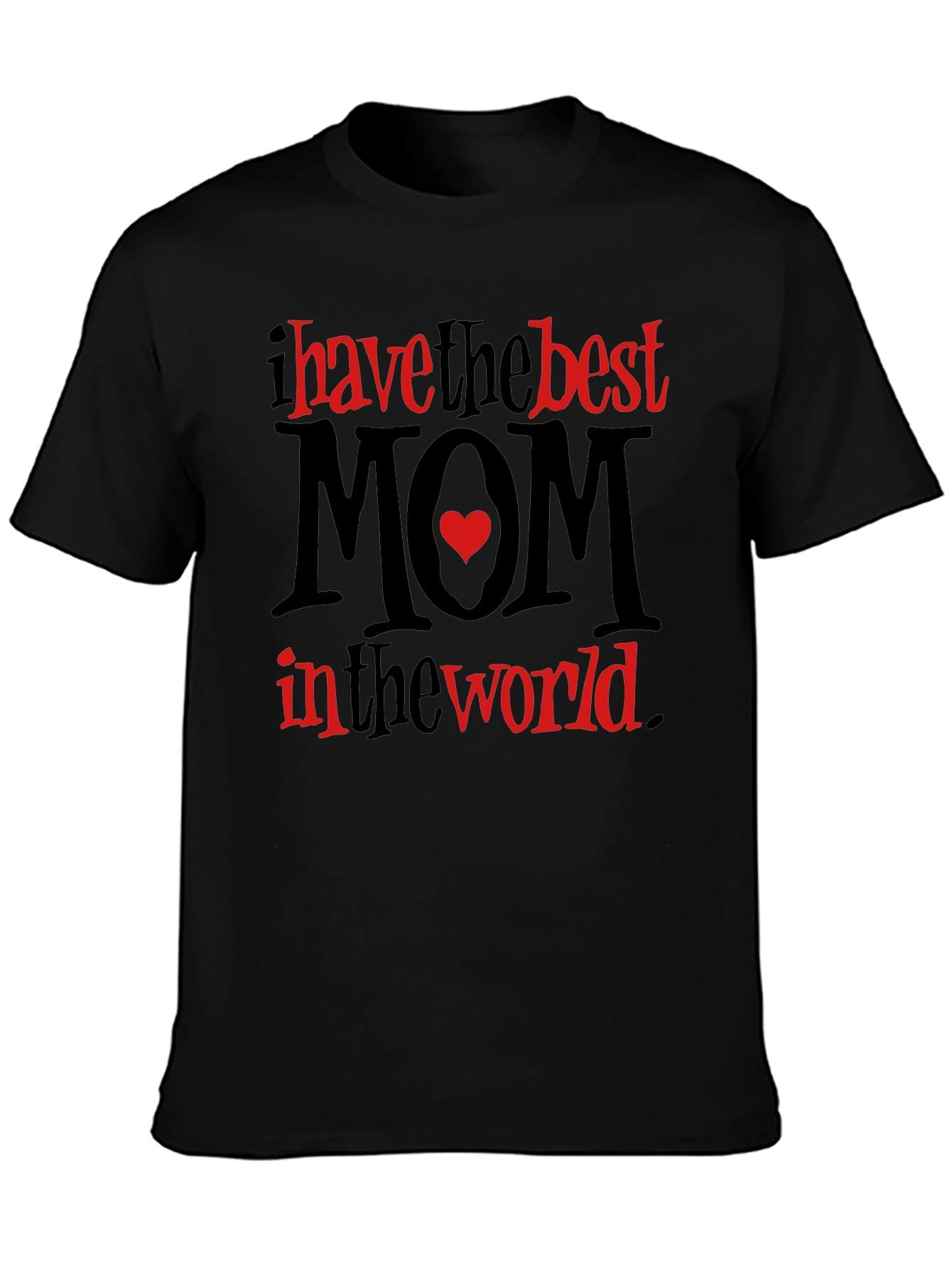 Best Mom Ever Black Graphic Tee