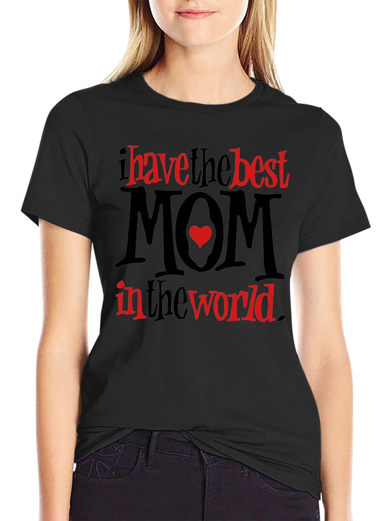 Best Mom Ever Black Graphic Tee