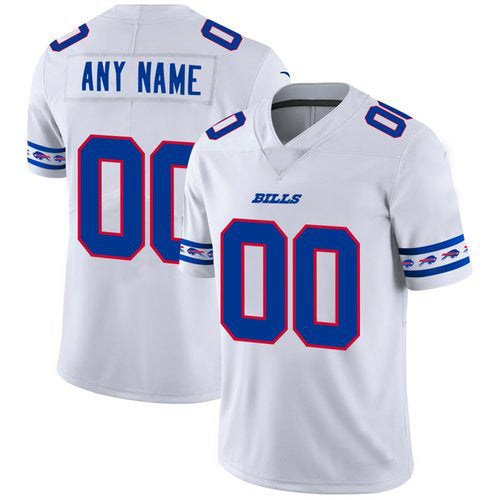 Custom1 Buffalo Bills White Team Logo Vapor Limited Jerseys Stitched Jerseys Football Jerseys