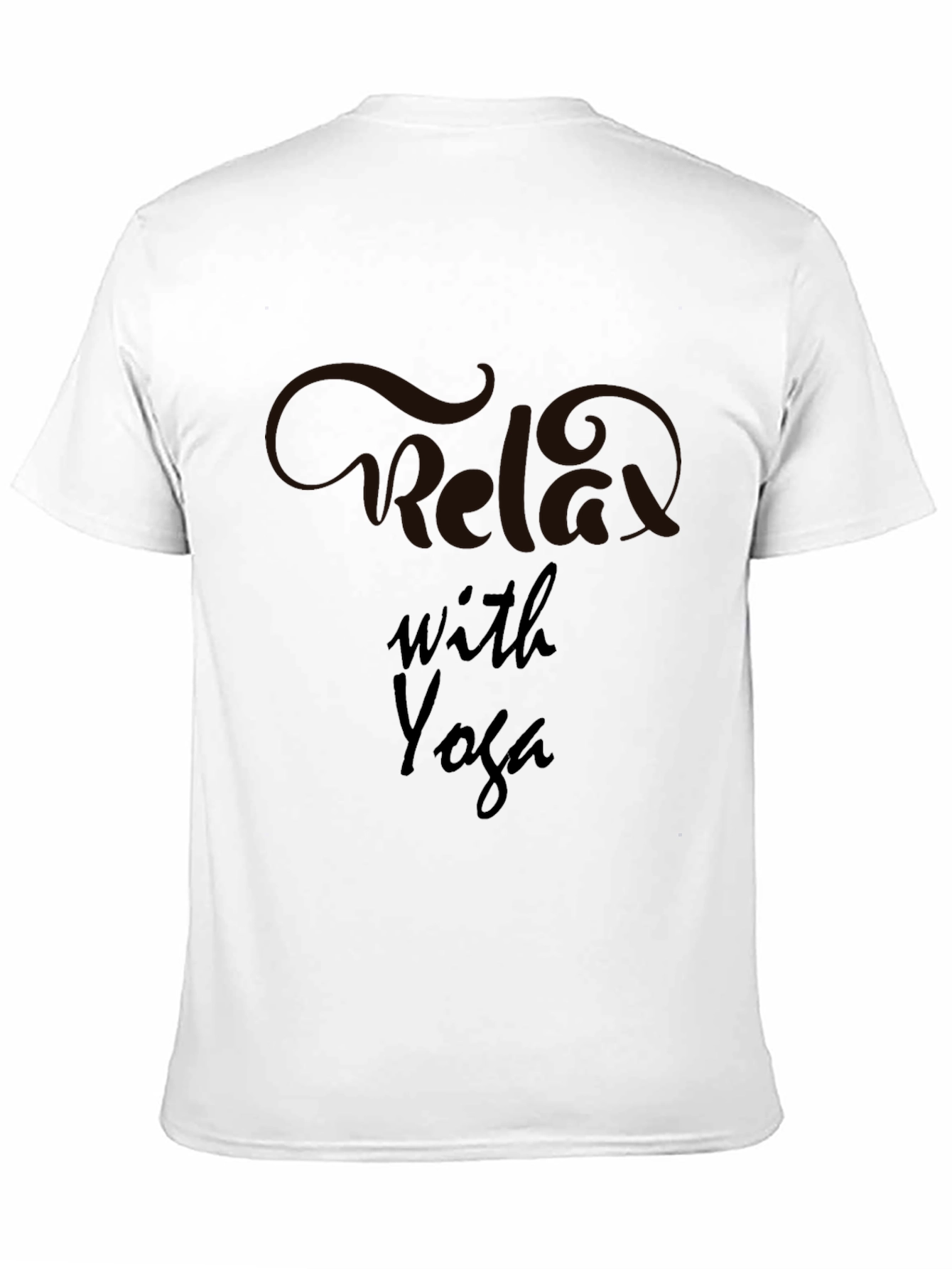 Relax with Yoga Black T-Shirt